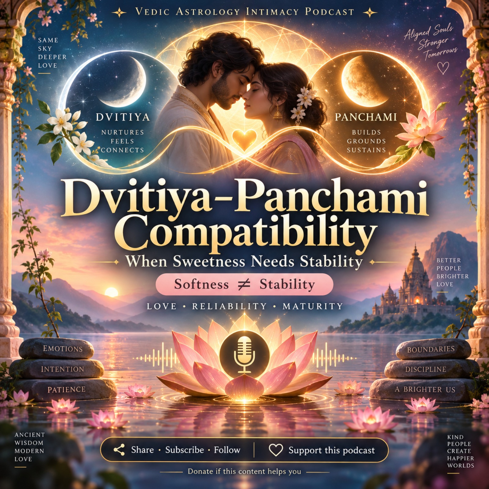 Dvitiya–Panchami Compatibility: When Romantic Sweetness Needs Stability