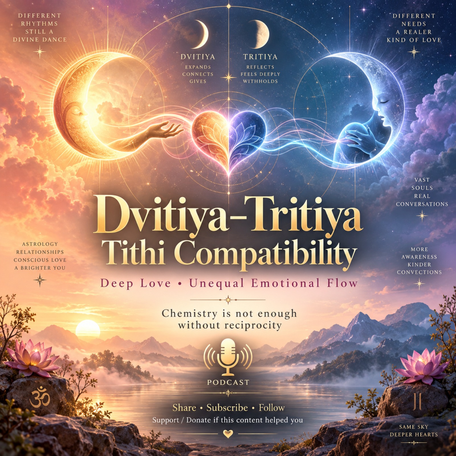 Dvitiya–Tritiya Tithi Compatibility: When Love Feels Deep but Emotionally Unequal
