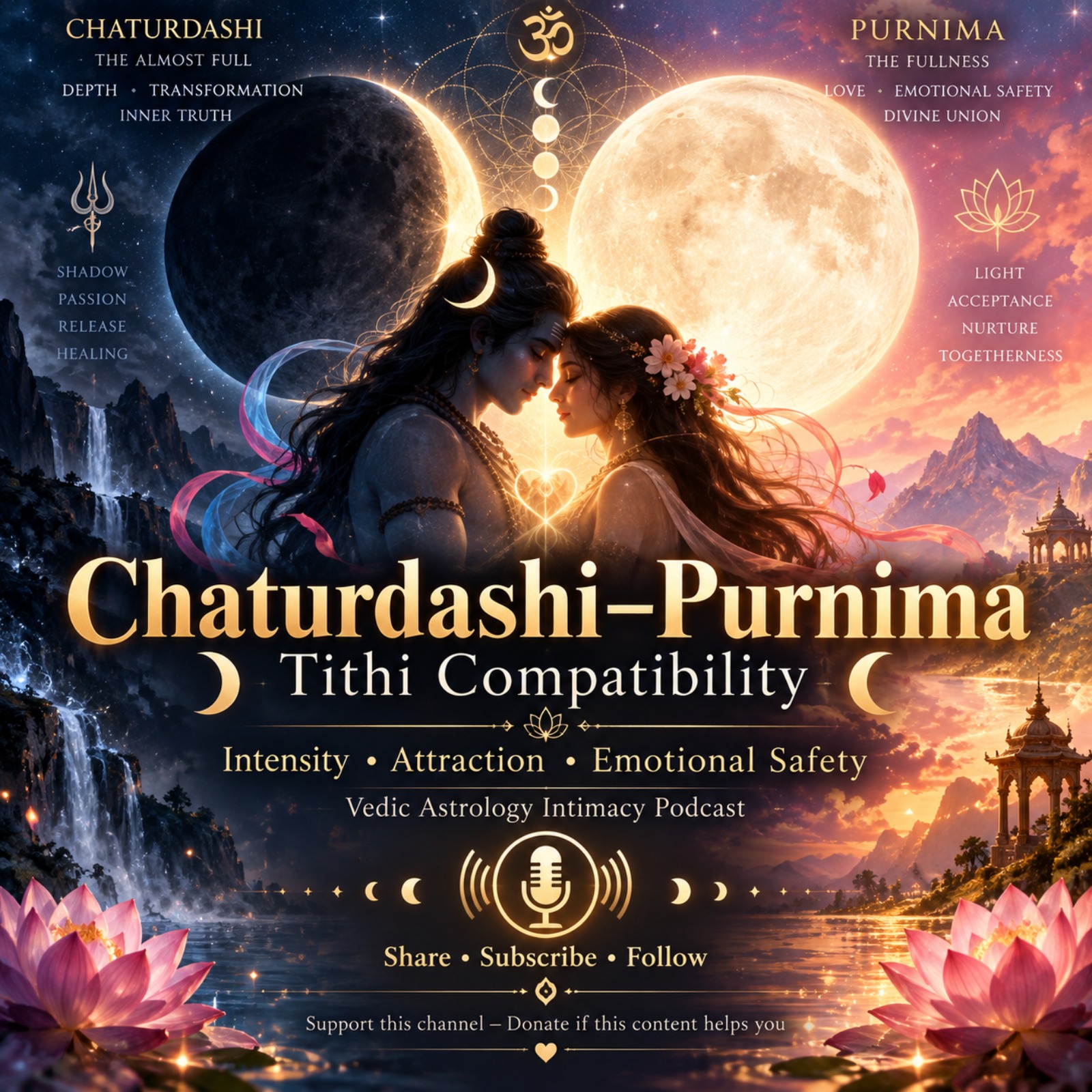 Chaturdashi–Purnima Tithi Compatibility: Intensity, Attraction & Emotional Safety