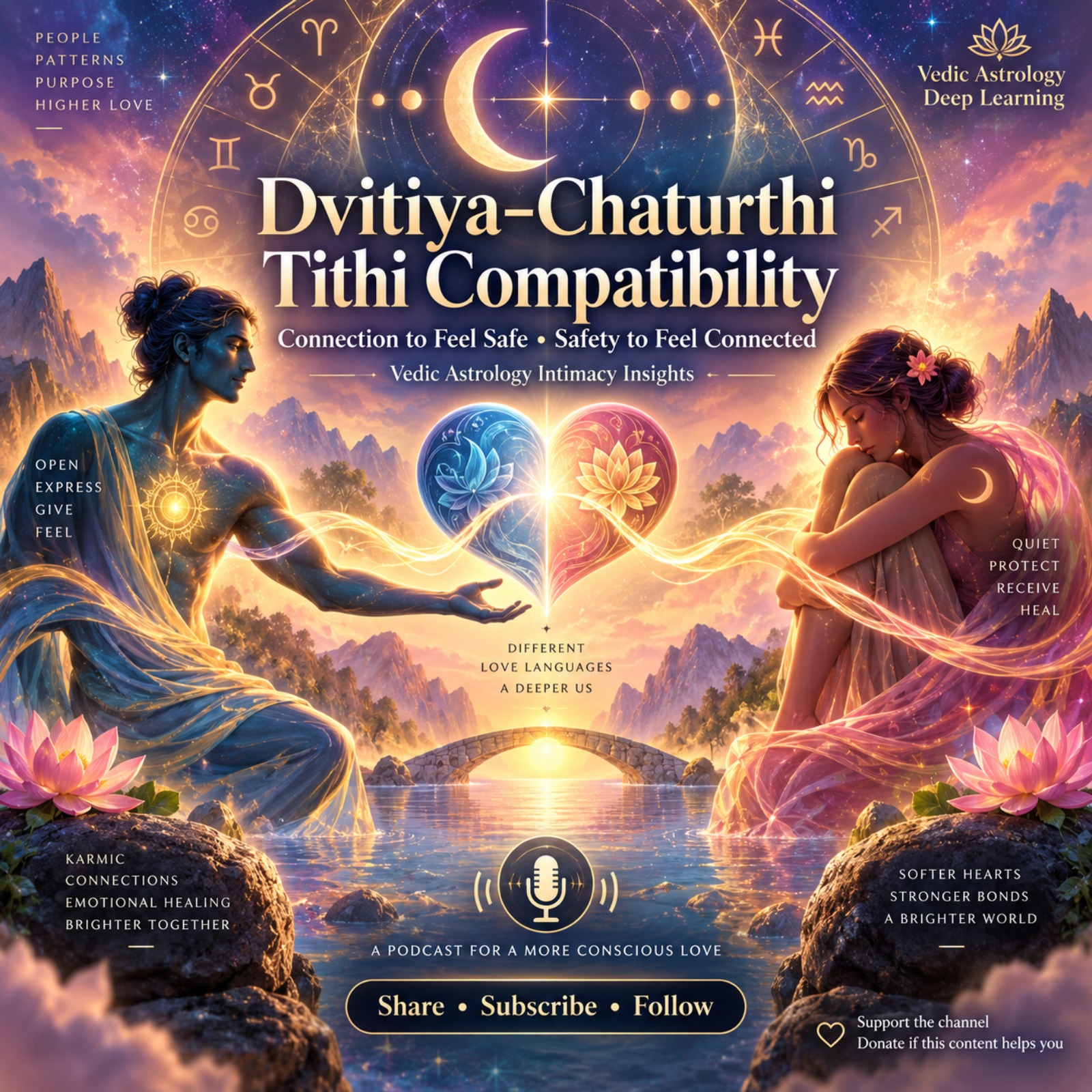 Dvitiya–Chaturthi Tithi Compatibility: When Love Speaks Two Emotional Languages