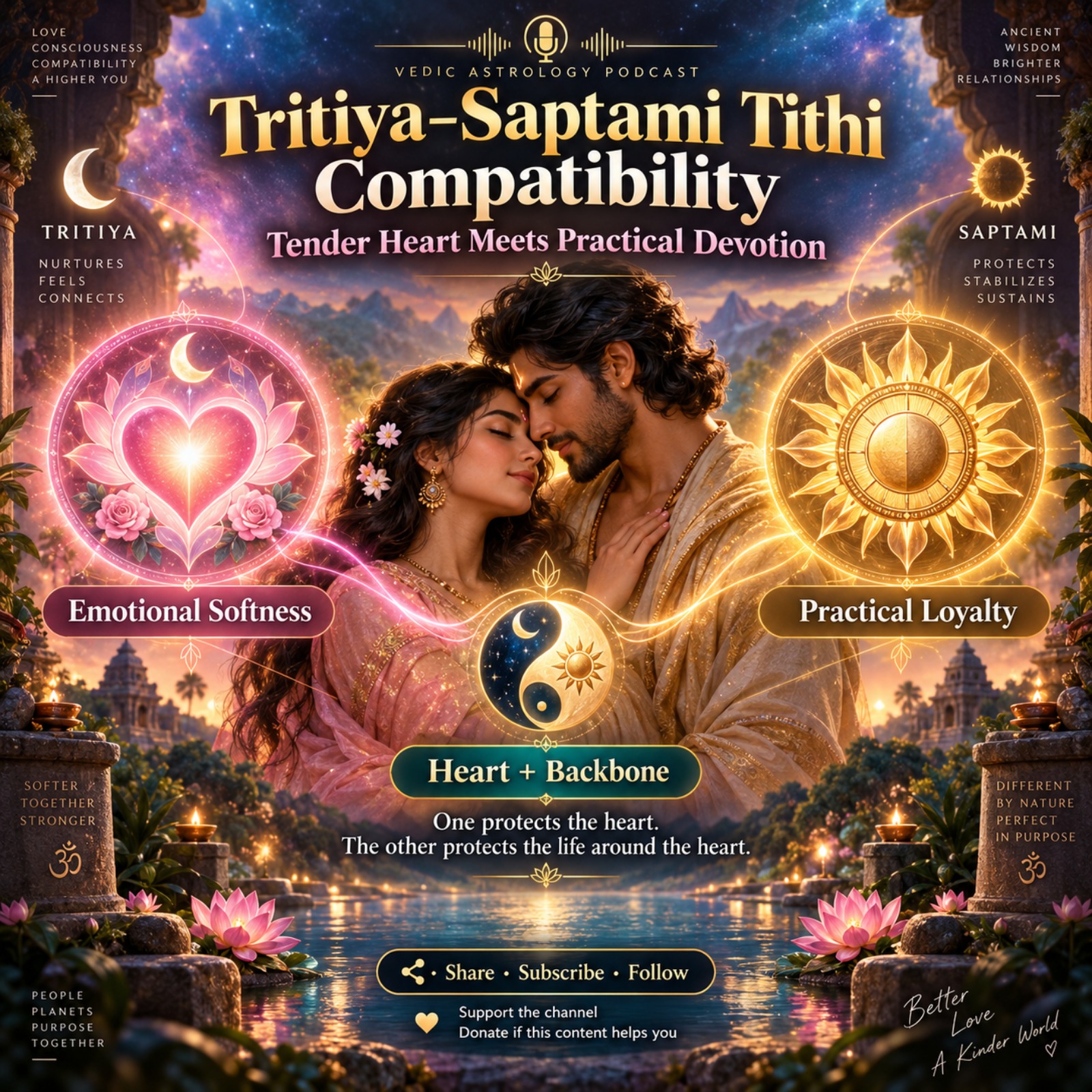 Tritiya–Saptami Tithi Compatibility: Tender Heart Meets Practical Devotion