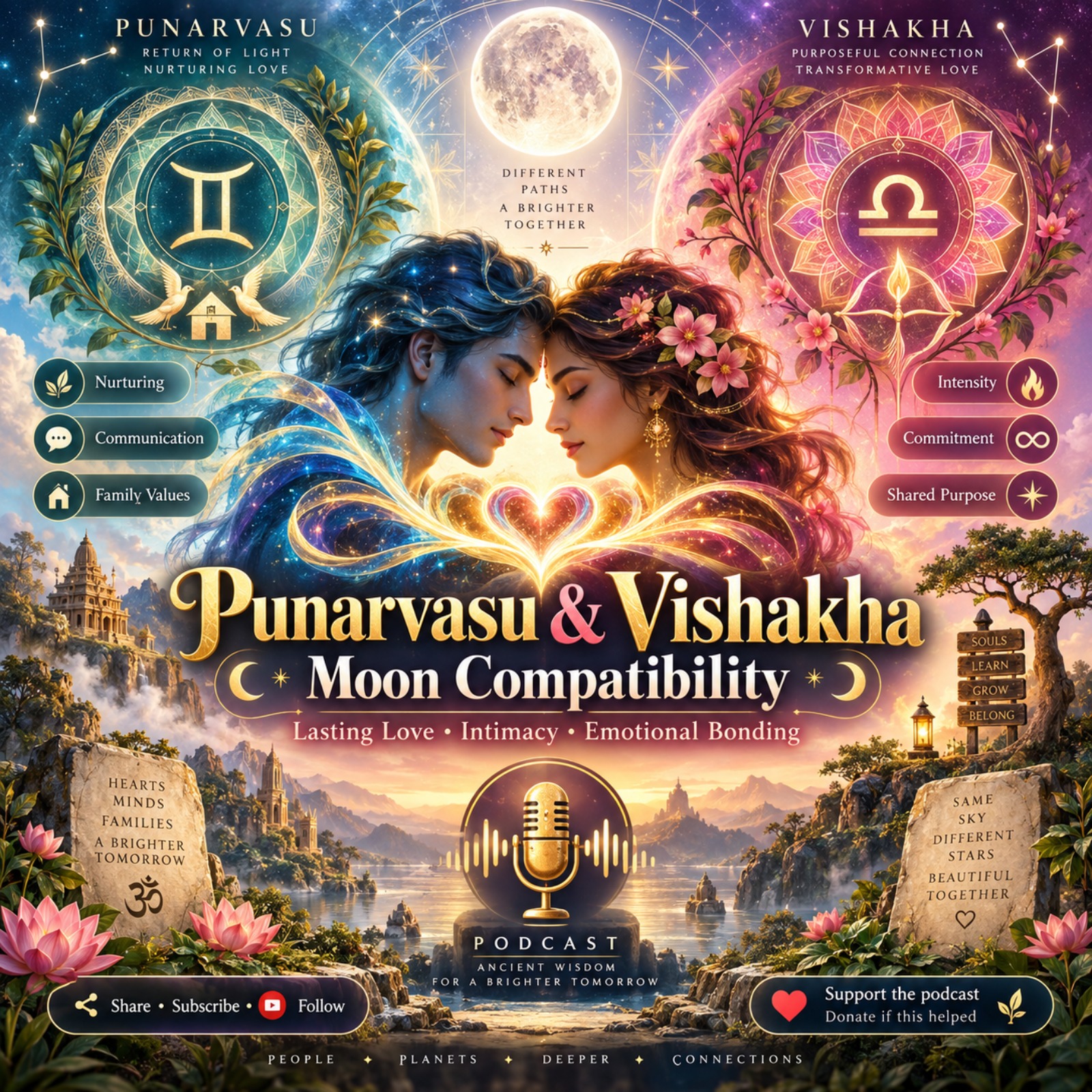 Punarvasu & Vishakha Moon Compatibility | Vedic Astrology of Lasting Love