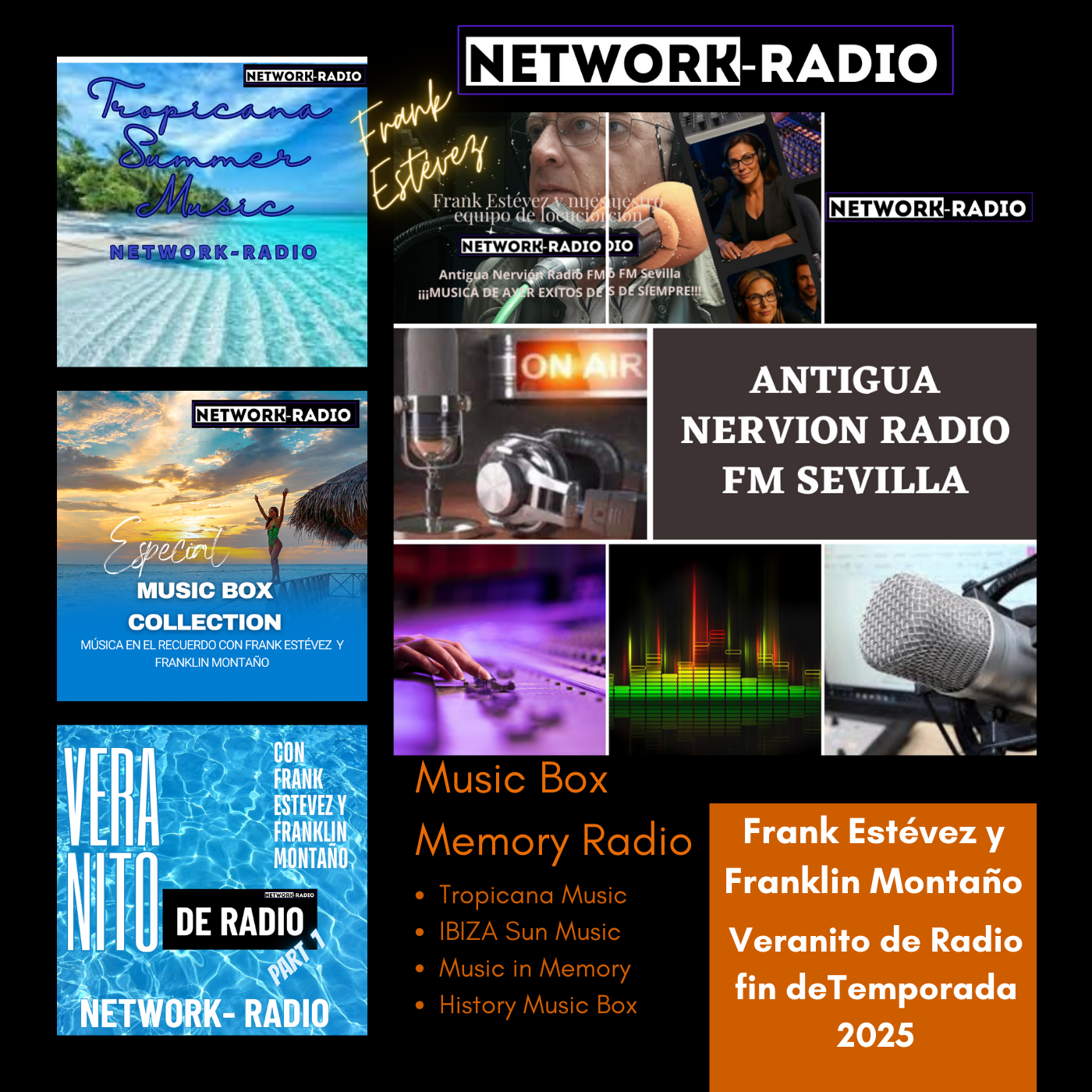 RADIO Red estudio-1  de Grabación y Radiodifusión Network Radio CAPRY Radio Nervión Sevilla.