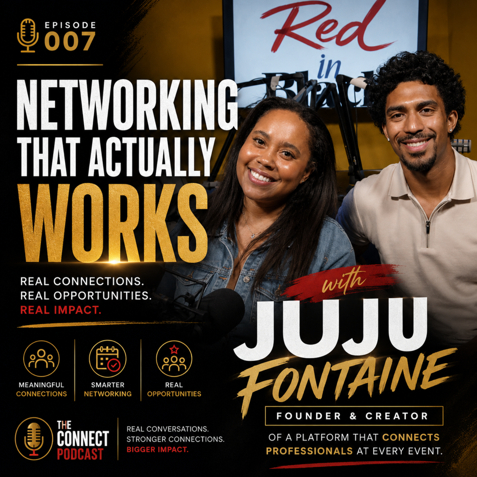 Networking That Actually Works: One Founder Is Transforming Professional Connections l Red in Black episode artwork