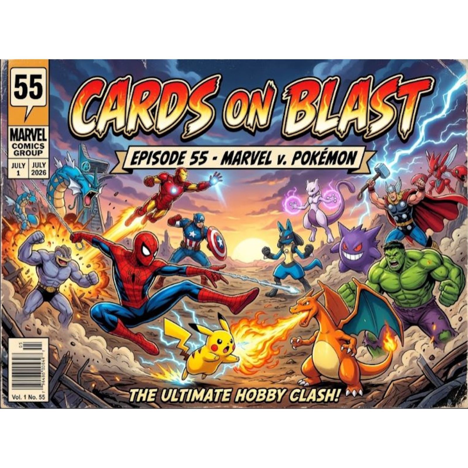 Marvel v. Pokemon episode artwork