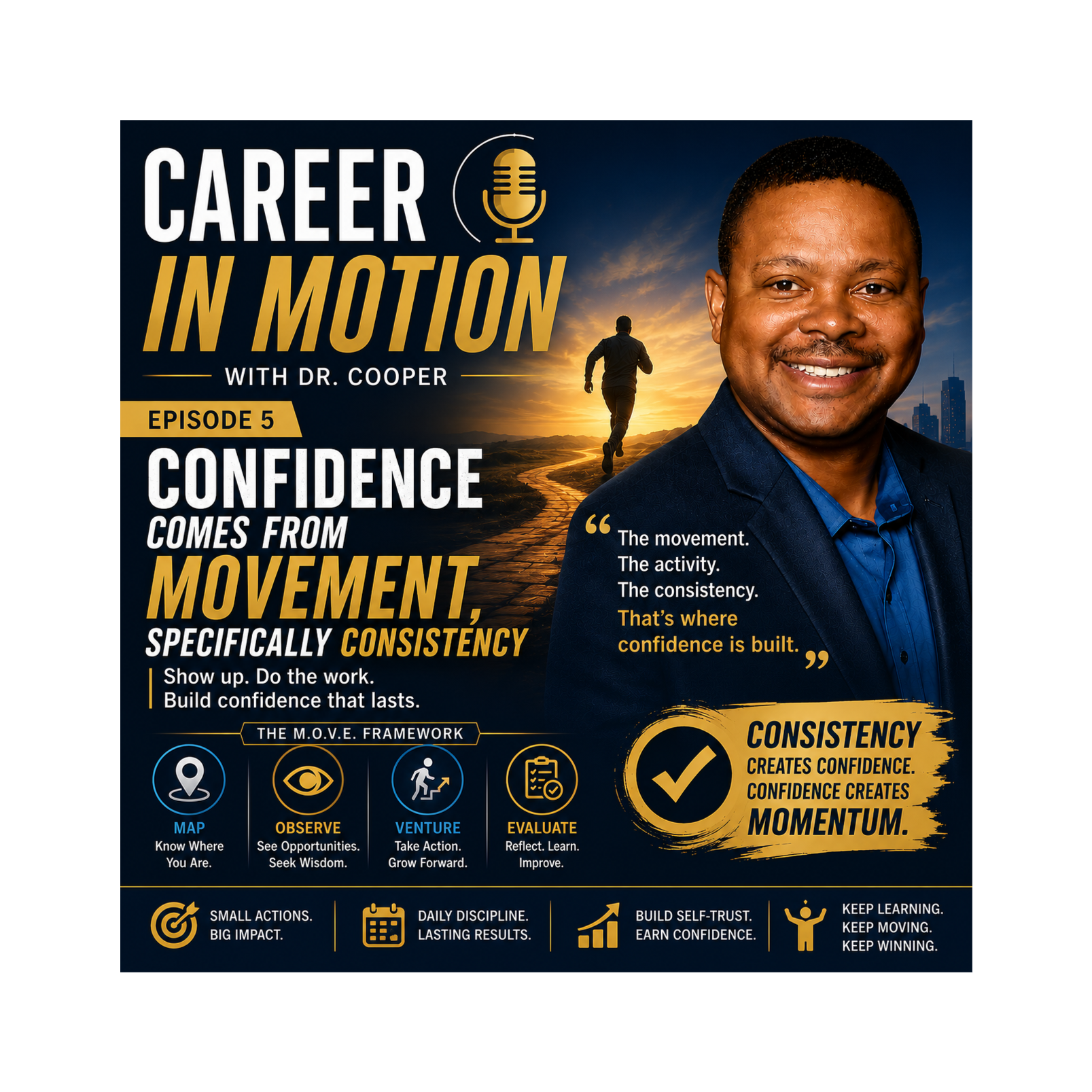 Confidence Comes from Movement, Specifically Consistency | Career in Motion with Dr. Cooper episode artwork