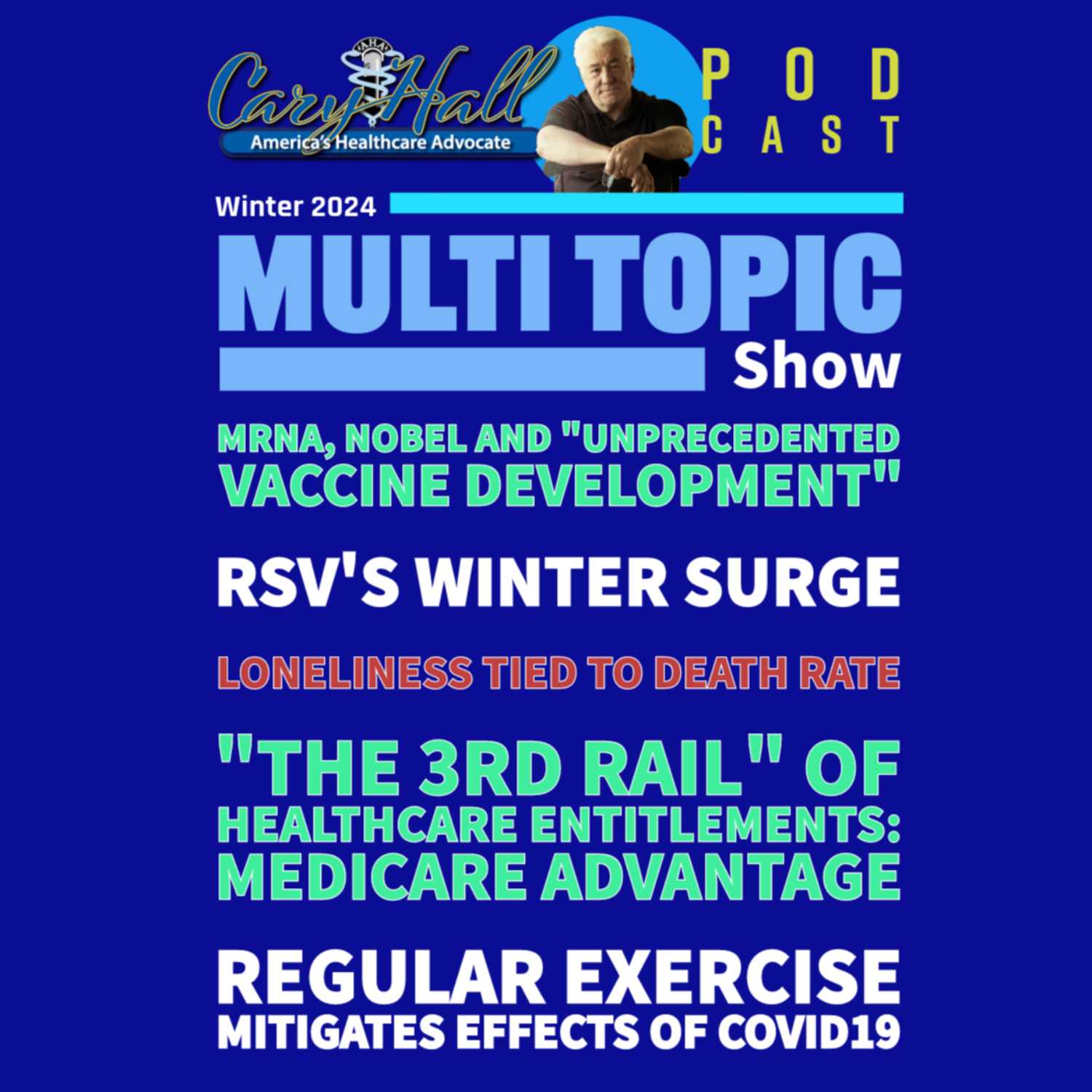 2024 Winter Multi-Topic Show: Nobel Vaccine, RSV Surge, 3rd Rail Entitlements, Loneliness Death Rate