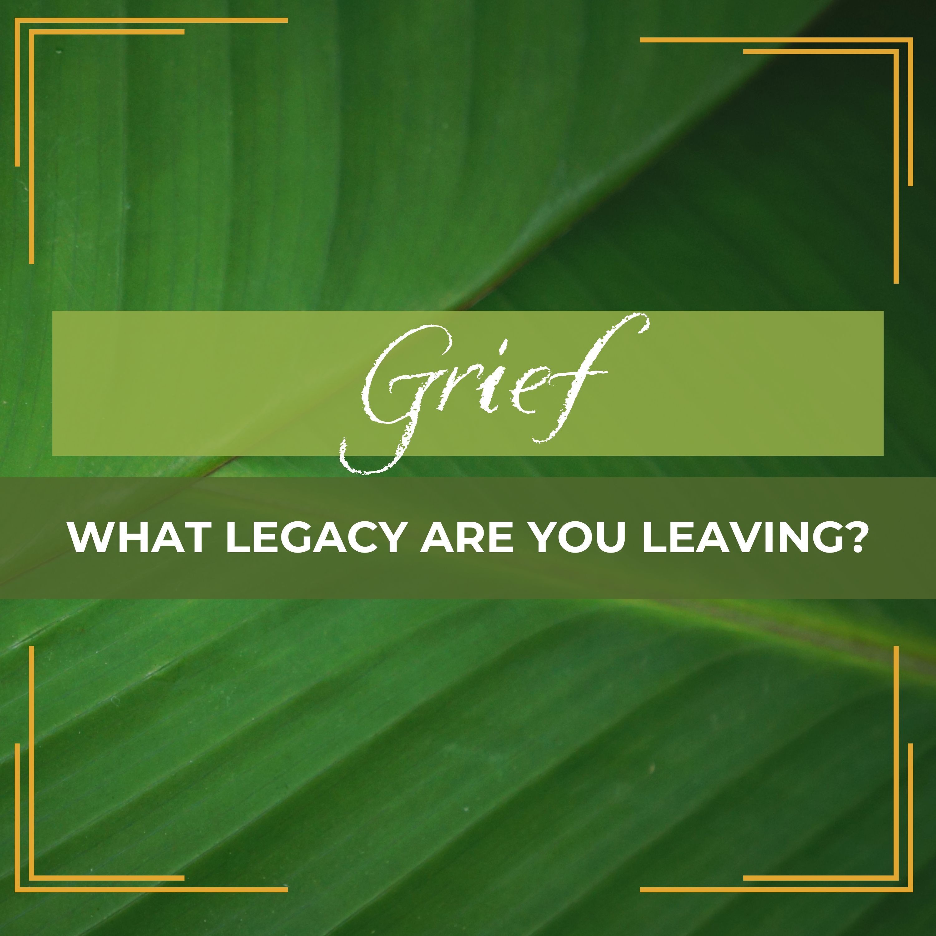Casual Conversations: Grief- What legacy are you leaving? episode artwork