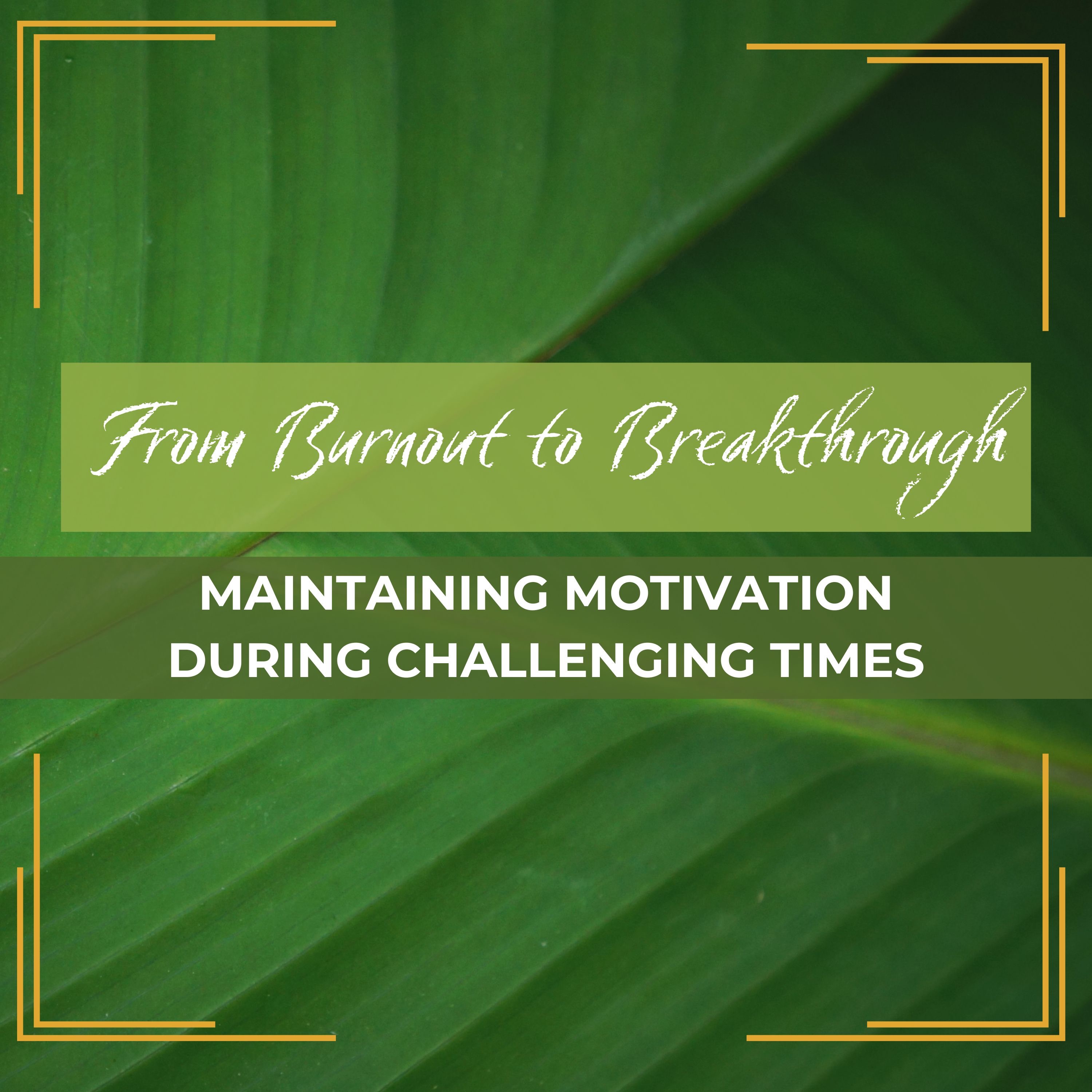 Casual Conversations | From Burnout to Breakthrough- Maintaining Motivation During Challenging Times episode artwork