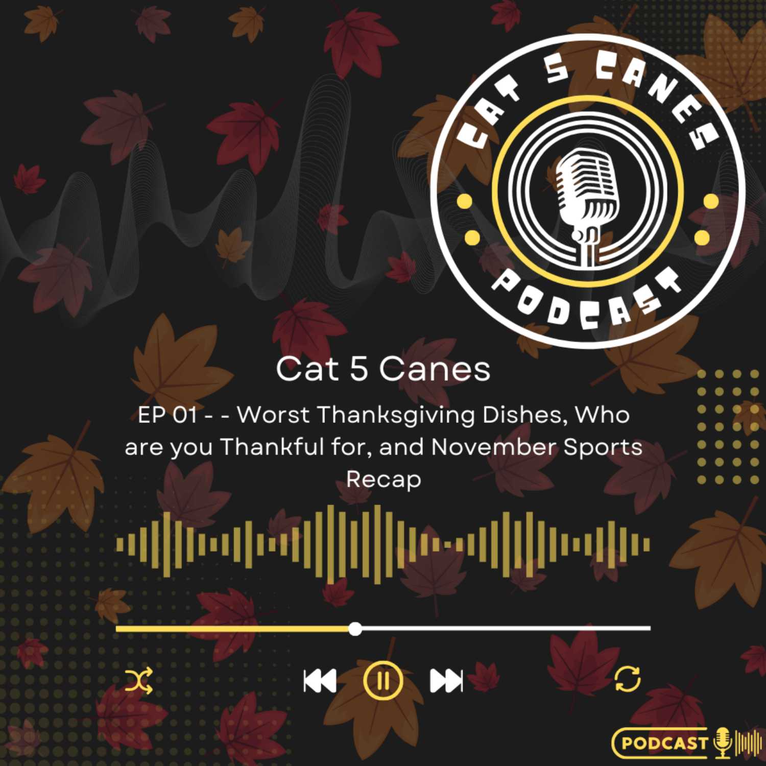 Ep. 01 - Worst Thanksgiving Dishes, Who are you Thankful for, and November Sports Recap episode artwork