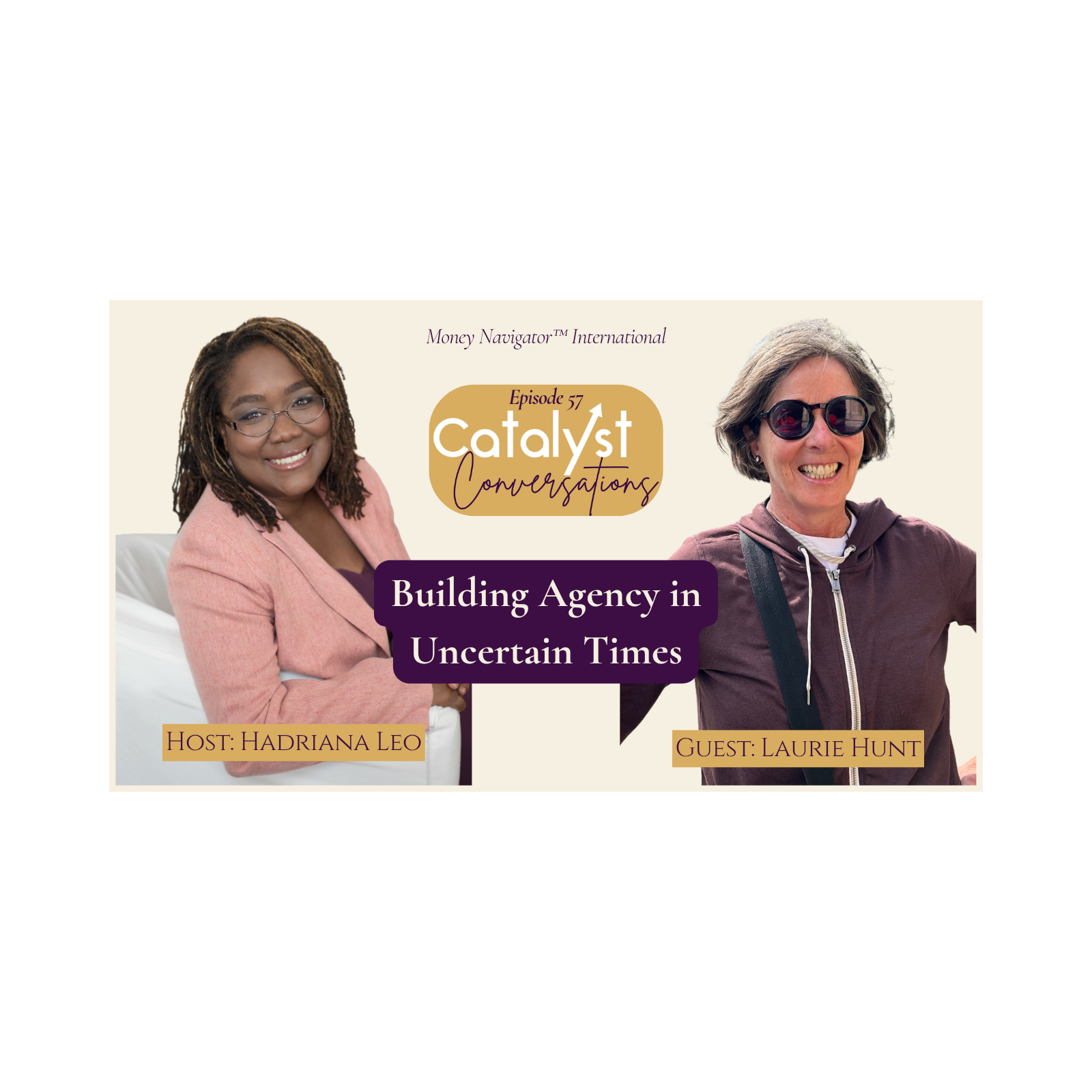 How to Build Agency in Uncertain Times with Laurie Hunt | Catalyst Conversations with Hadriana Le0