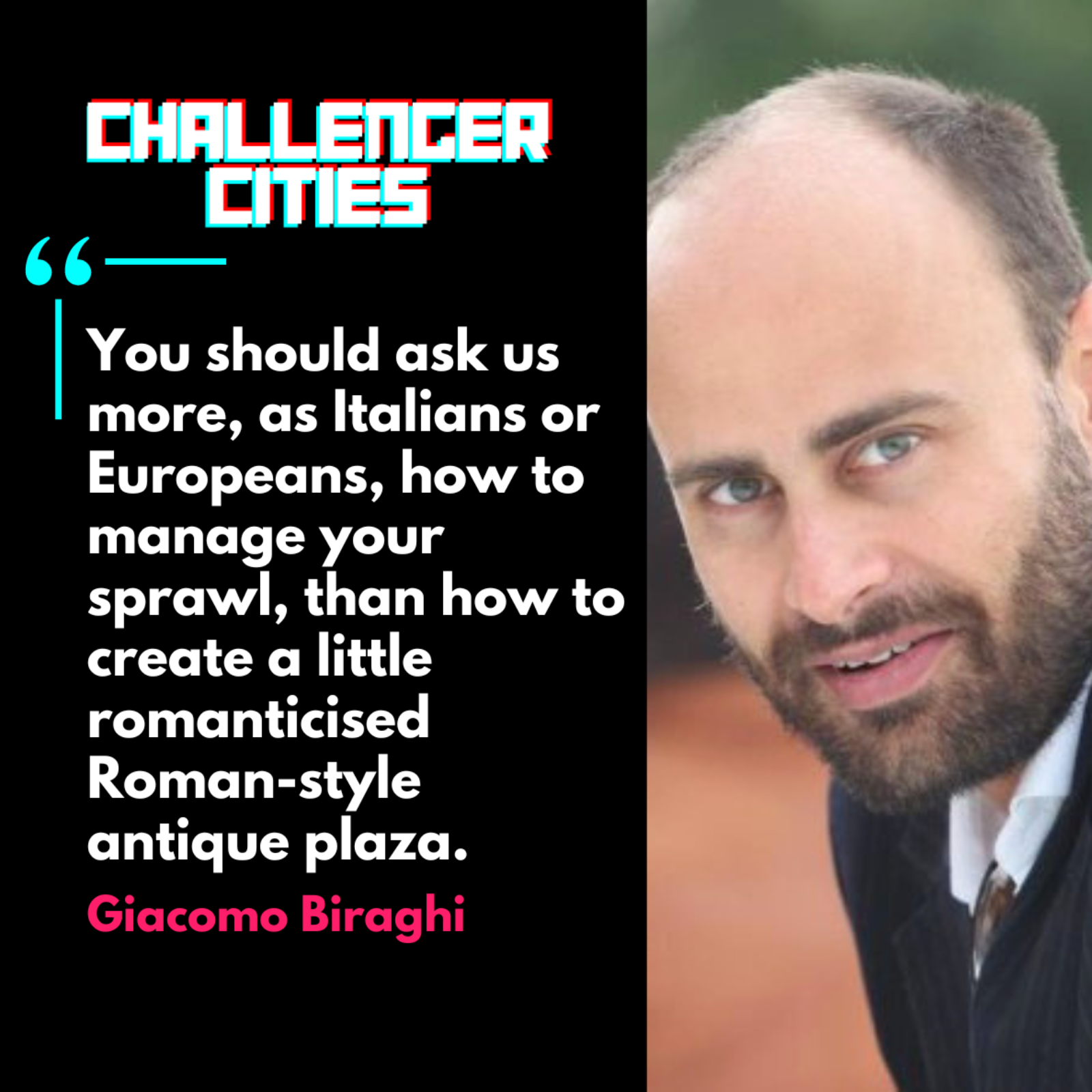 Challenger Cities EP92: Cities Are Mental Weapons with Giacomo Biraghi episode artwork
