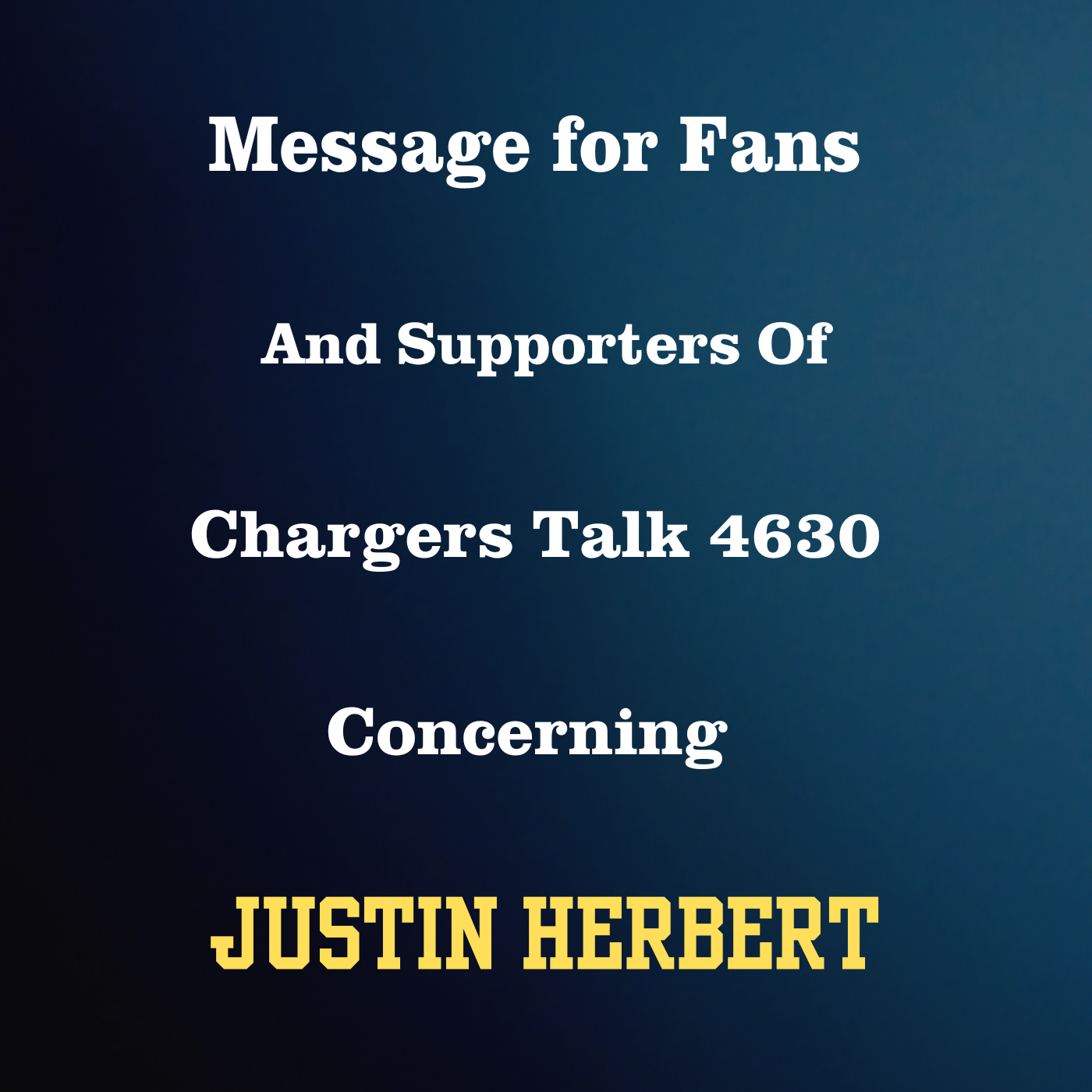 Chargers Talk 4630