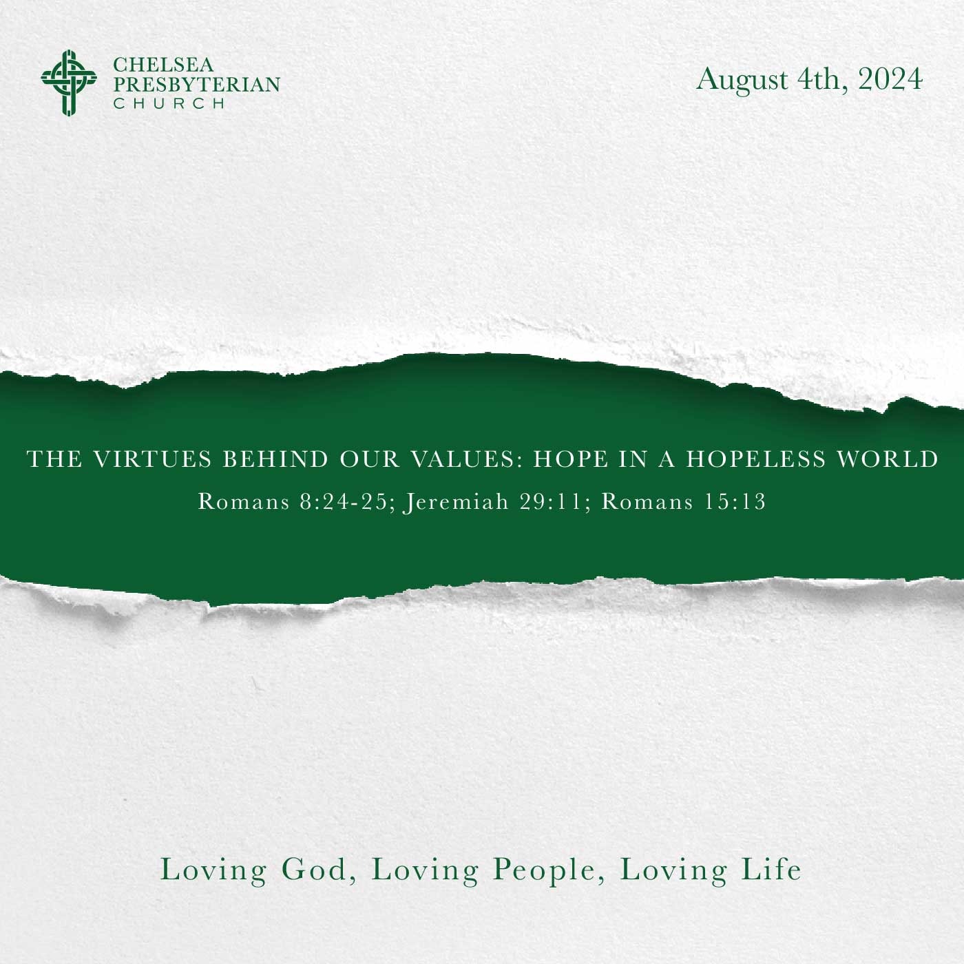 The Virtues Behind Our Values - Hope in a Hopeless World episode artwork