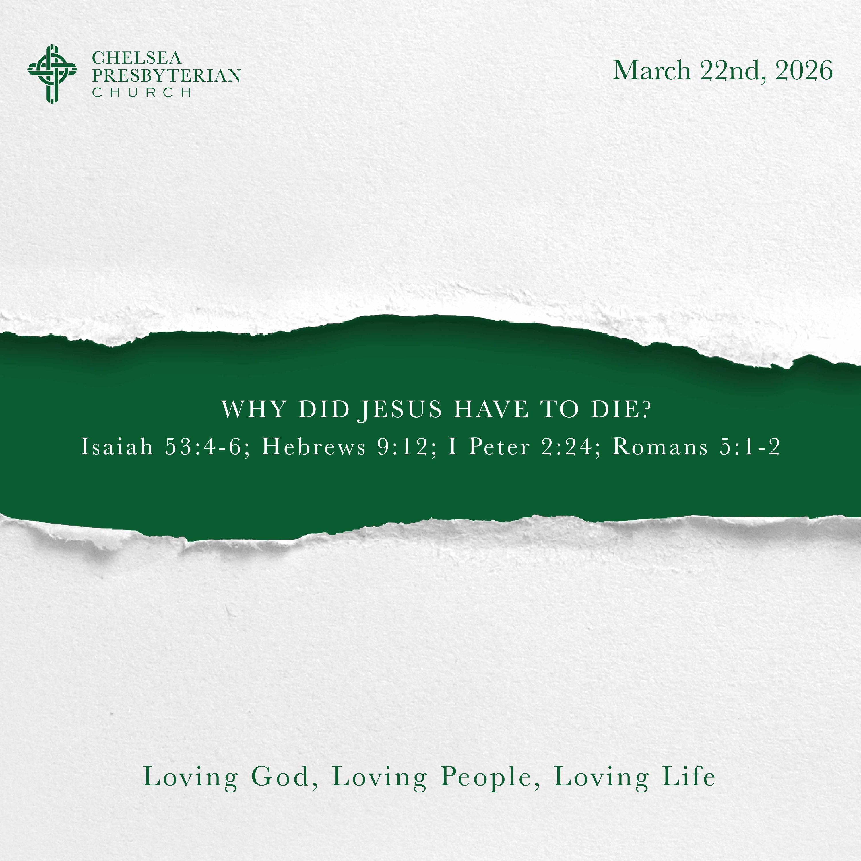 Why Did Jesus Have to Die? episode artwork