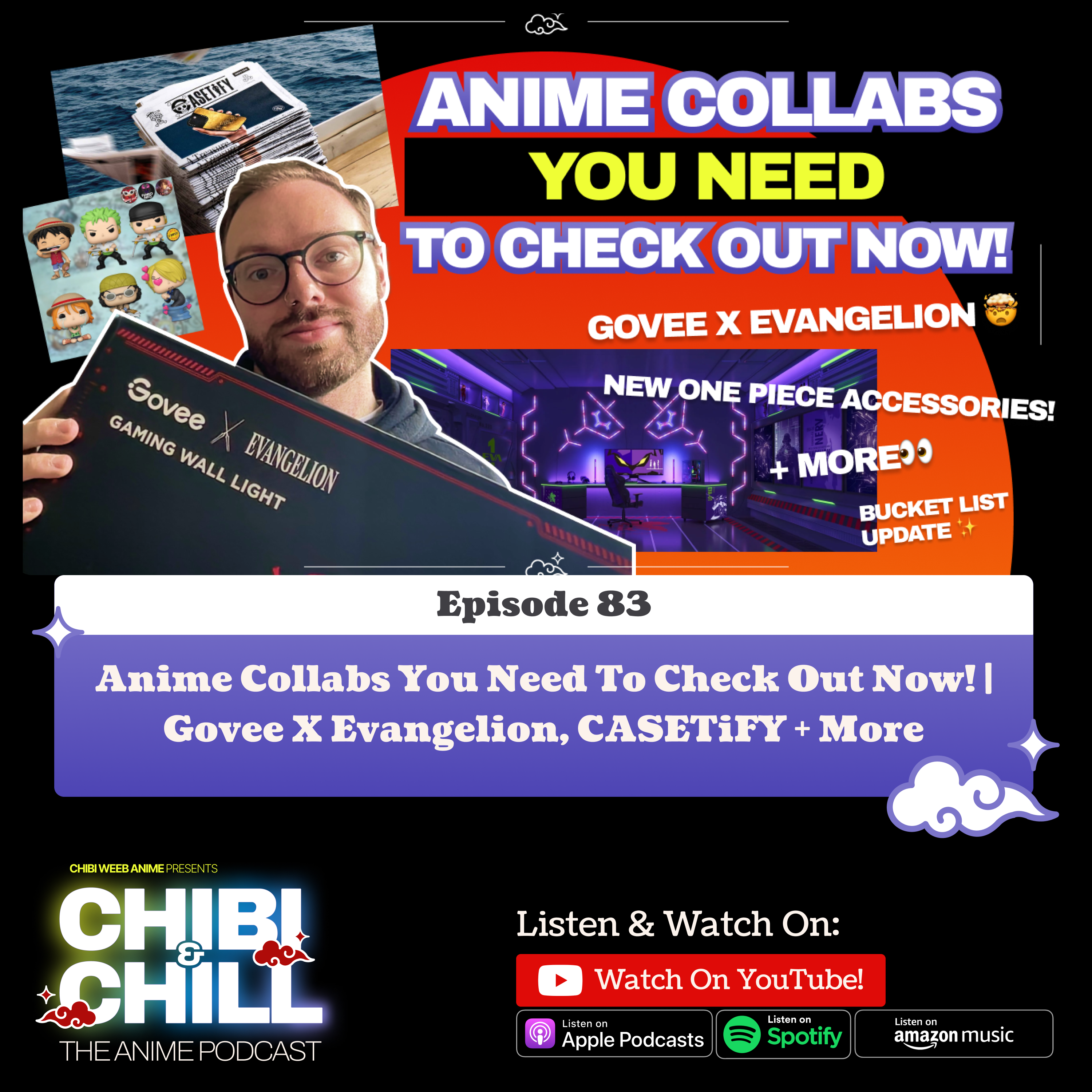 Anime collaborations you NEED to get your hands on! | Govee X Evangelion Lights, One Piece X CASETiFY and more!