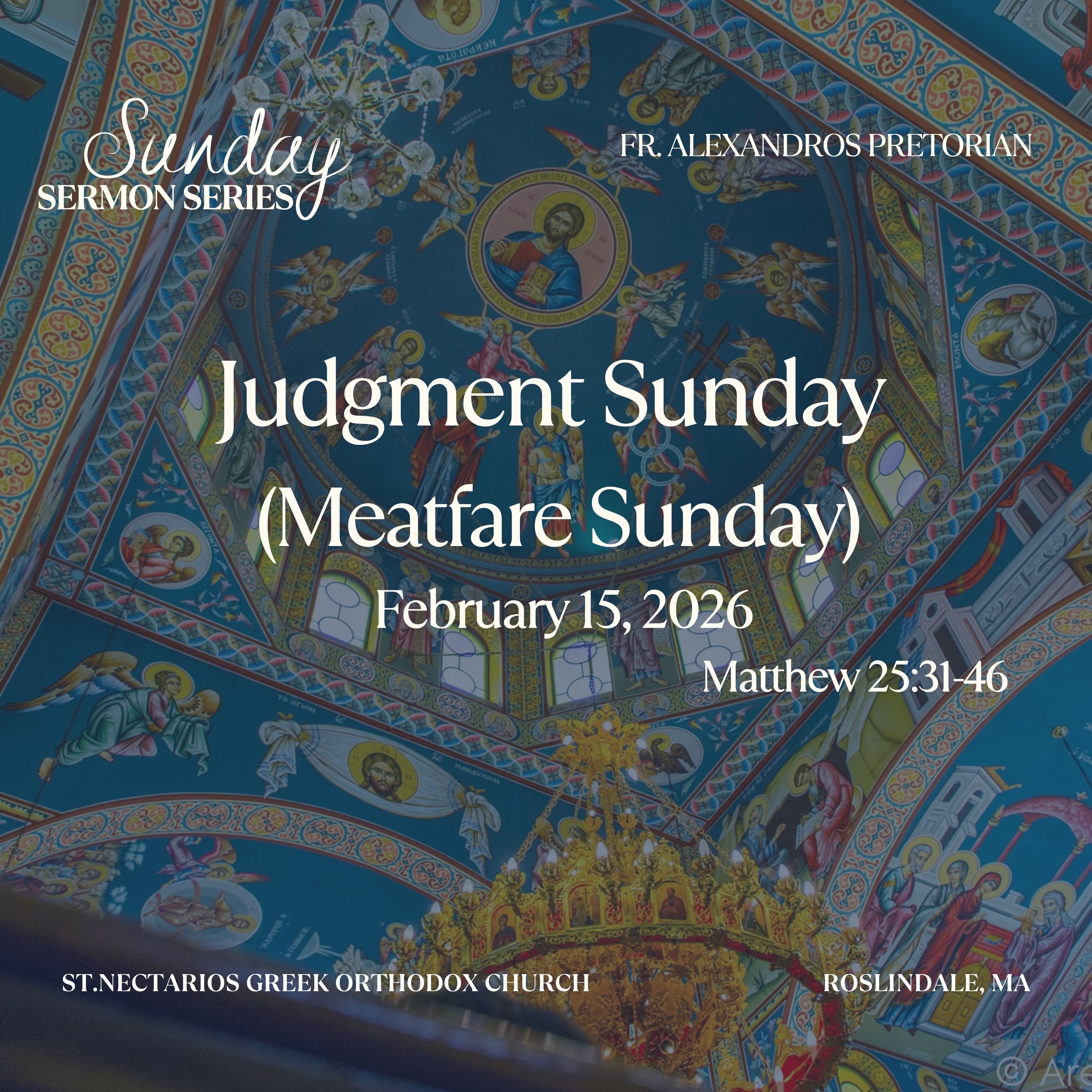 Judgment Sunday (Meatfare Sunday) episode artwork