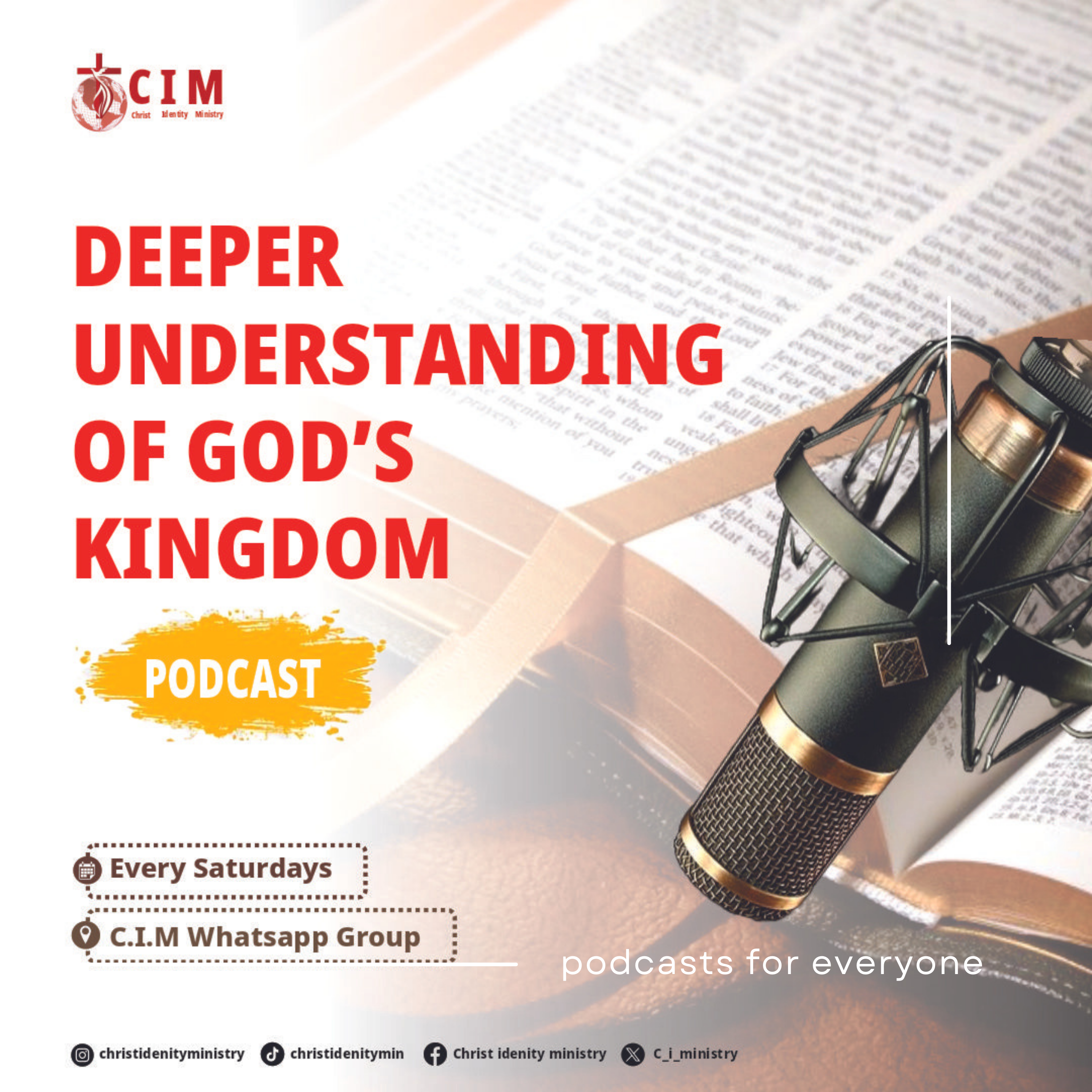 Deeper understanding of God’s kingdom 