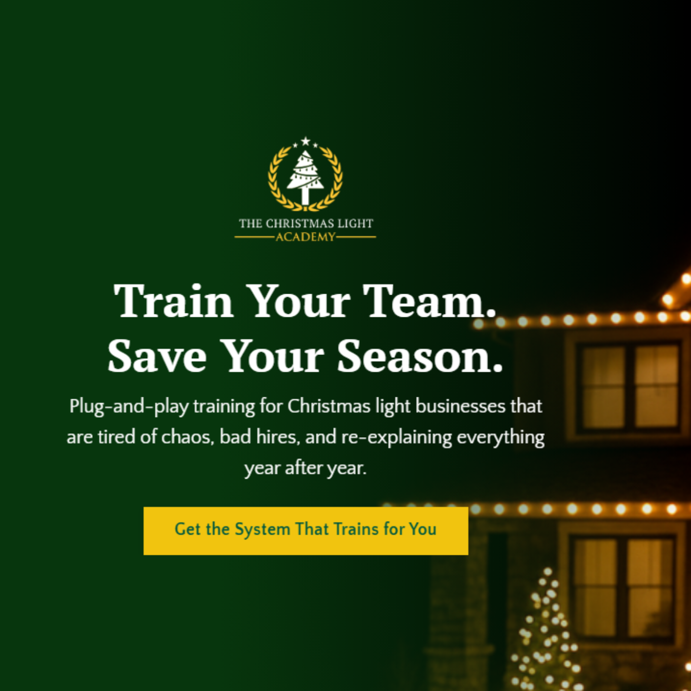 The Christmas Light Academy  |  Michael Carey  |  Christmas Light Installers Mastermind Podcast