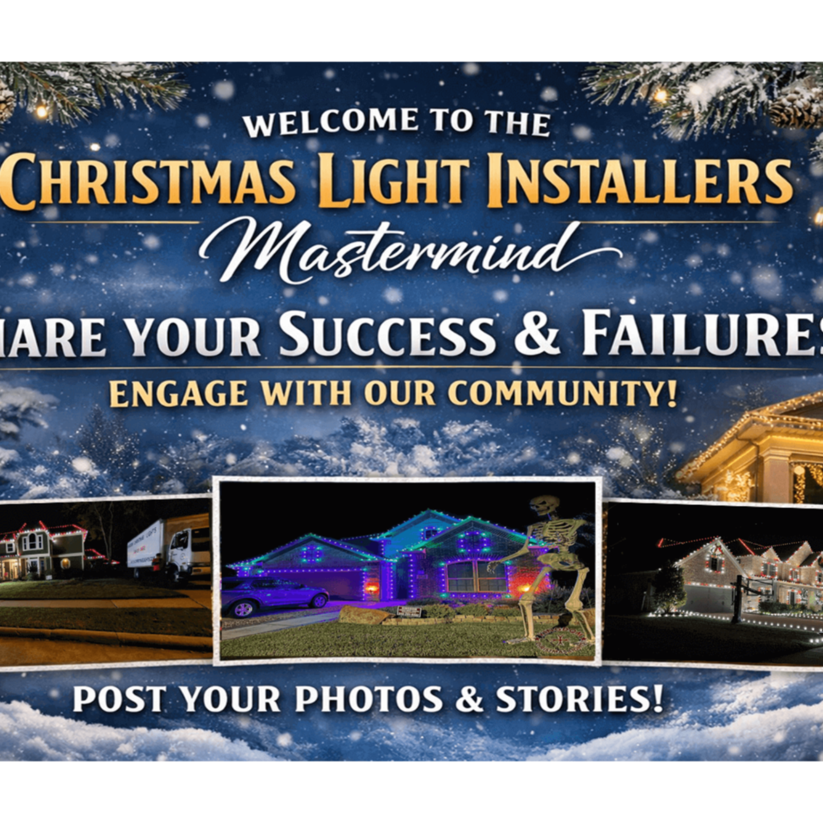 Christmas Light Installation