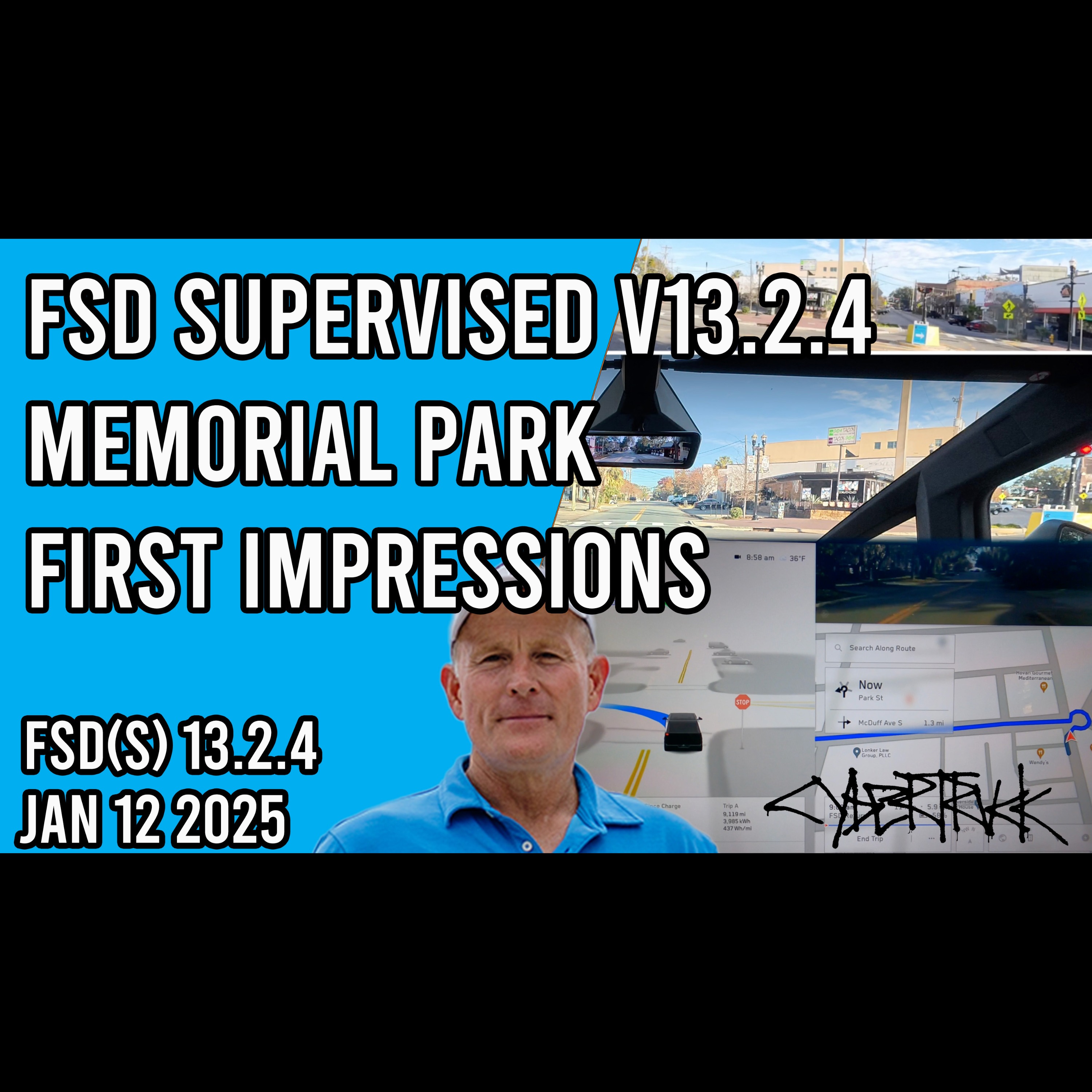 FSD Supervised v13.2.4 First Impressions drive on the Cybertruck