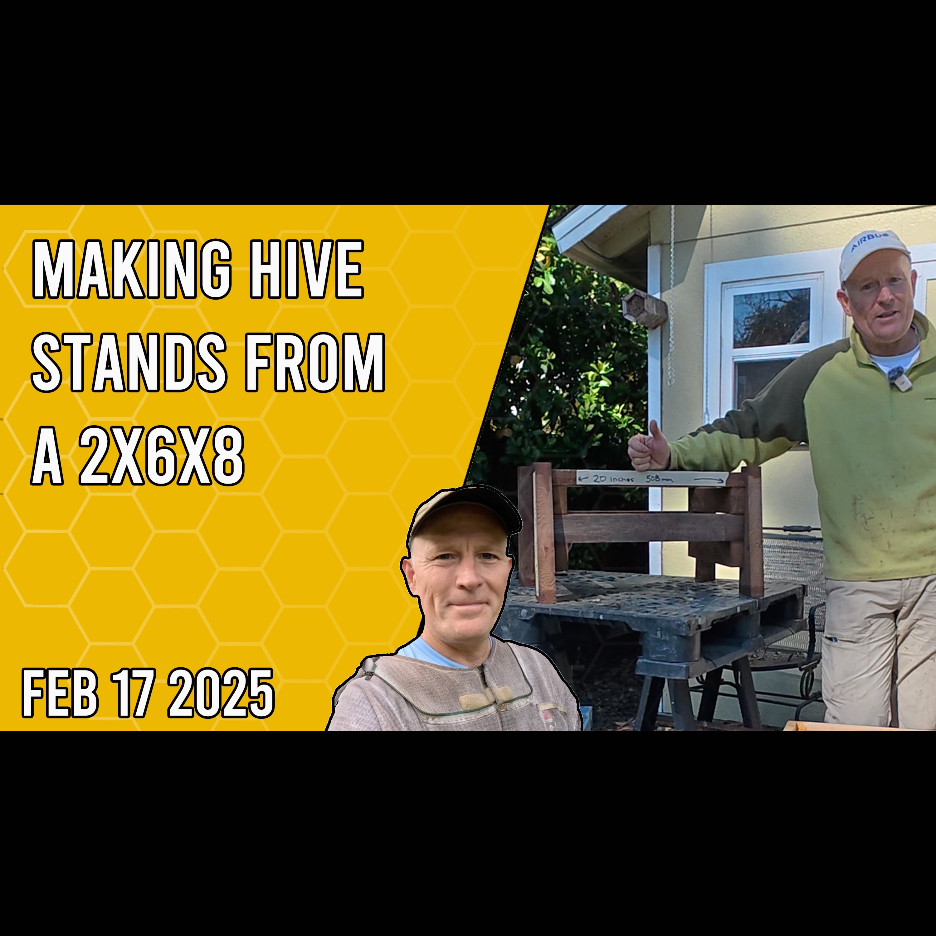 Beekeeping with Chuck - Making Hive Stands from a 2x6x8