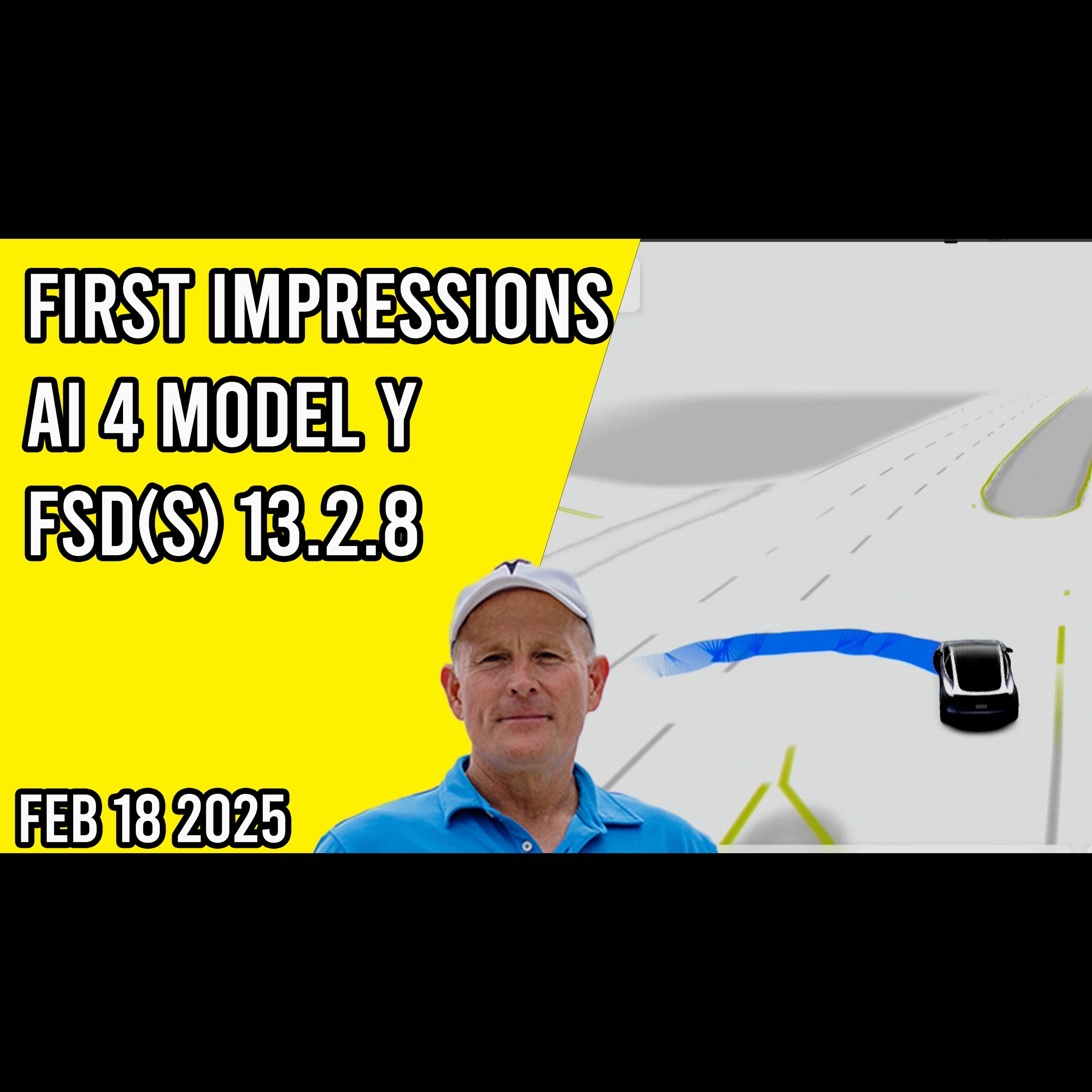 FSD Supervised v13.2.8 - First Impressions in the AI4 Model Y