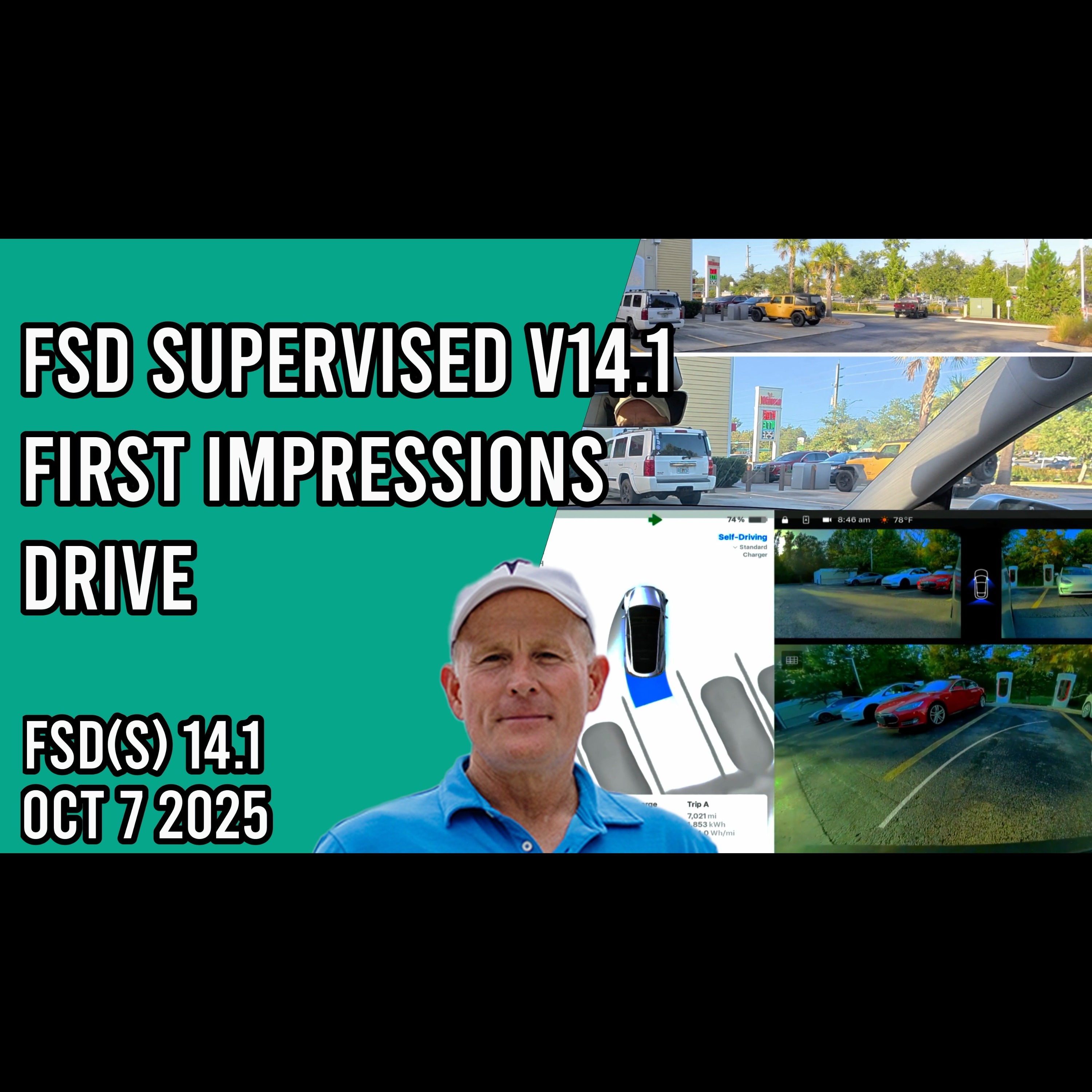 FSD Supervised v14.1 First Impressions Drive - Memorial Park