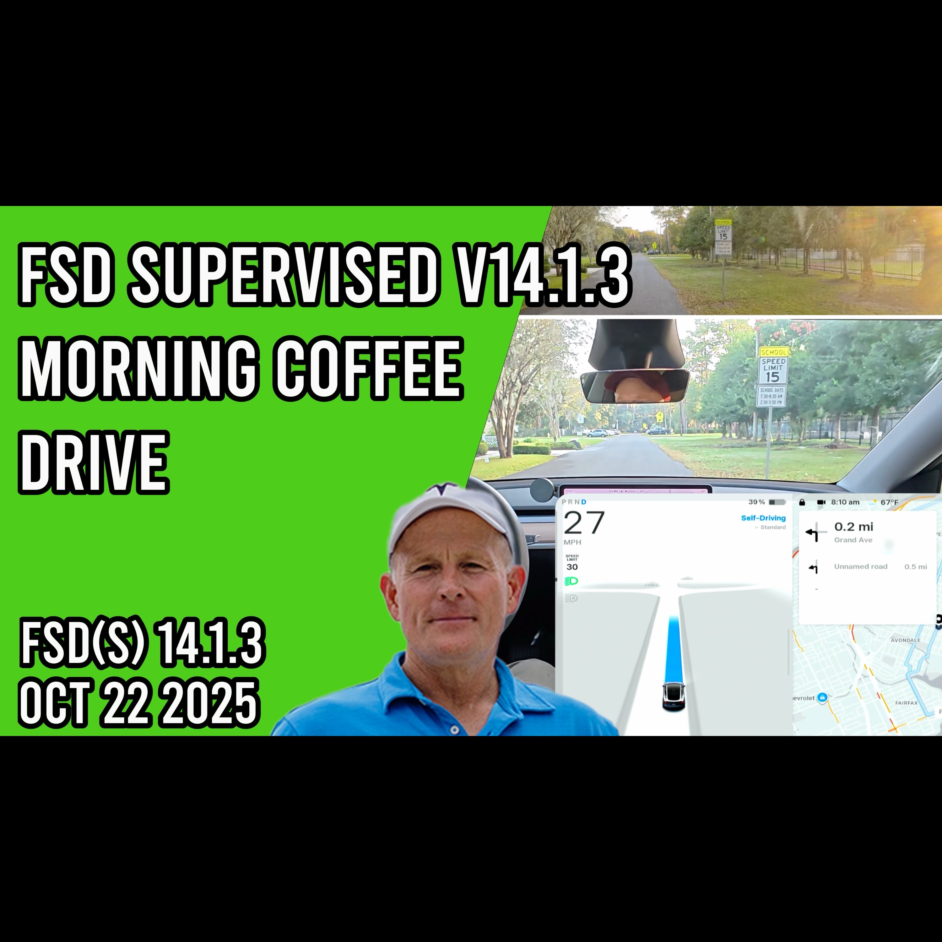 FSD Supervised v14.1.3 - Morning Coffee Drive