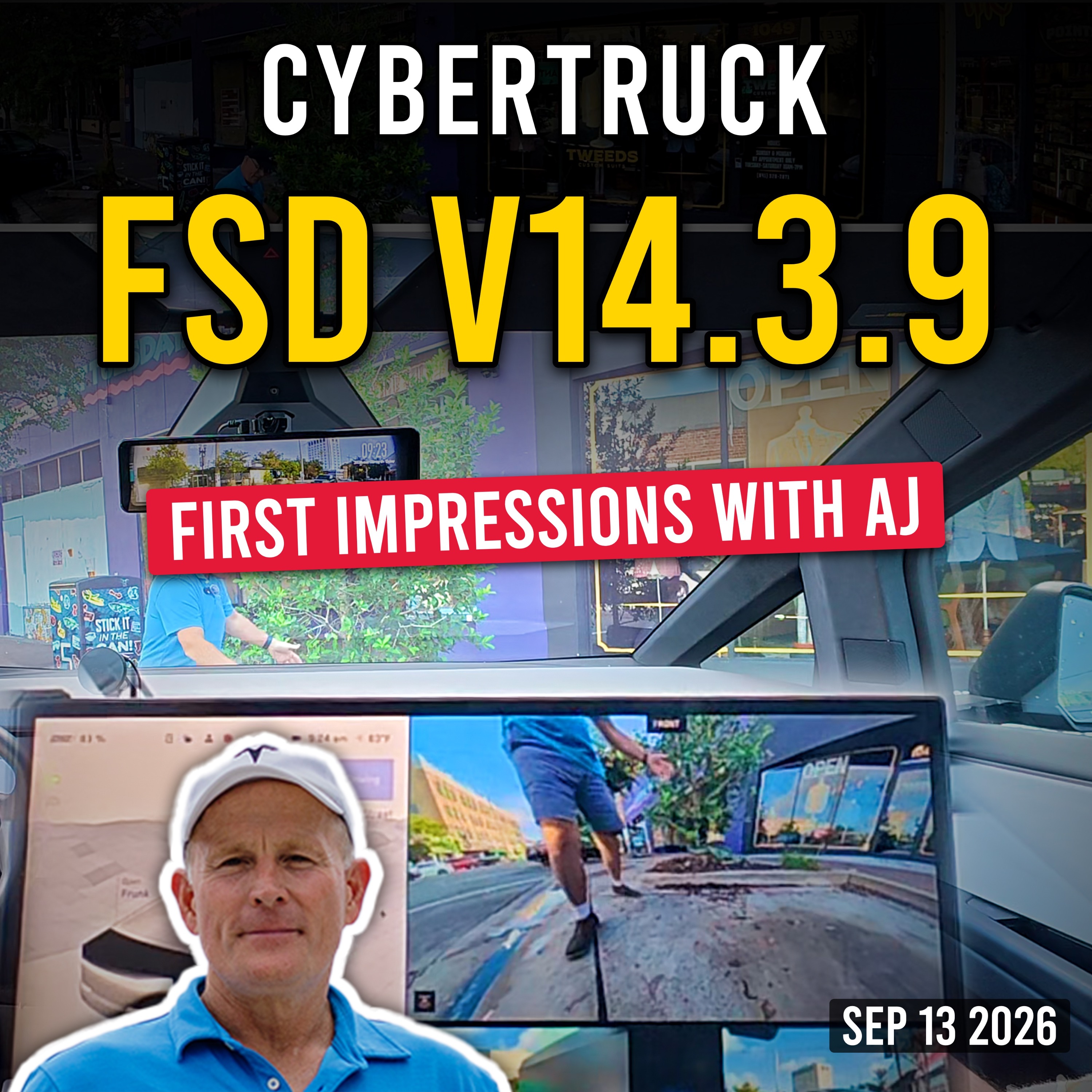 FSD v14.3.9 Cybertruck First Impressions with AJ episode artwork