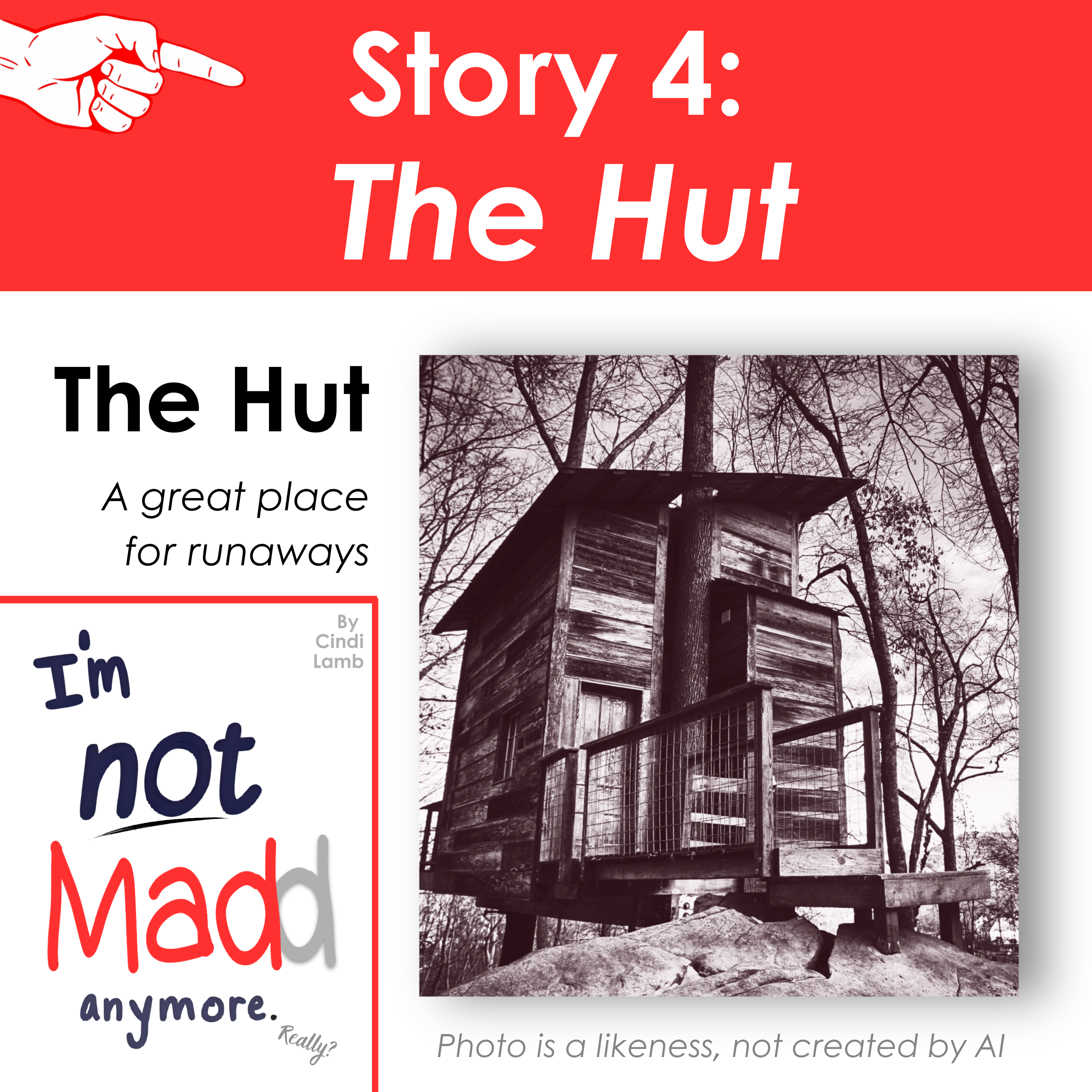 Story 4: The Hut From "I'm not madd anymore." By Cindi Lamb  episode artwork