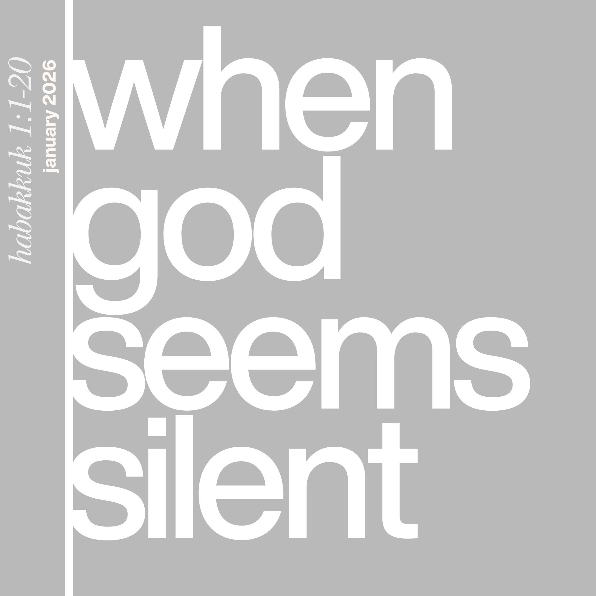 When God seems Silent | FAITH IN THE DARKNESS | Habakkuk 1:1-17 episode artwork