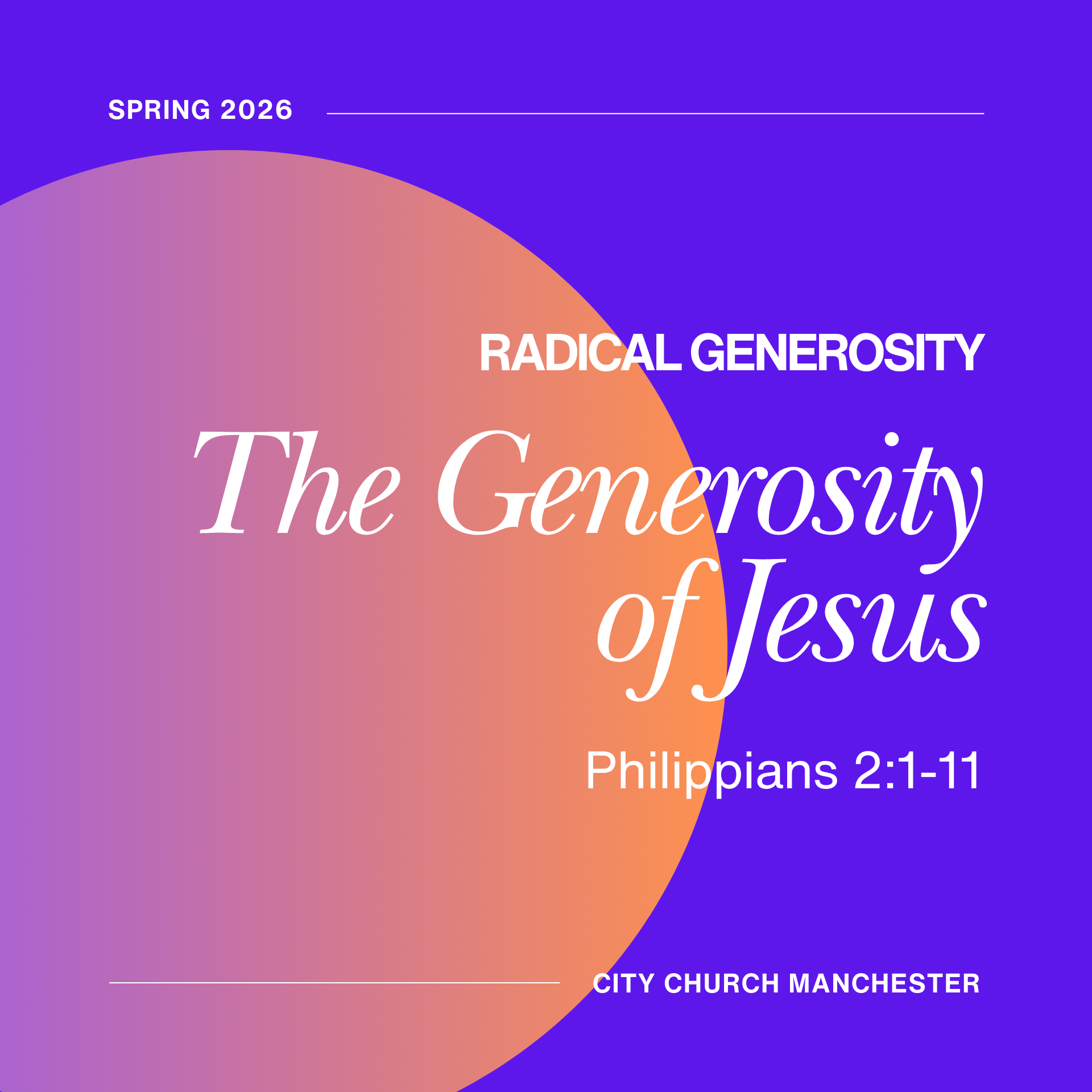 The Generosity of Jesus | RADICAL GENEROSITY | Philippians 2:1-11 episode artwork