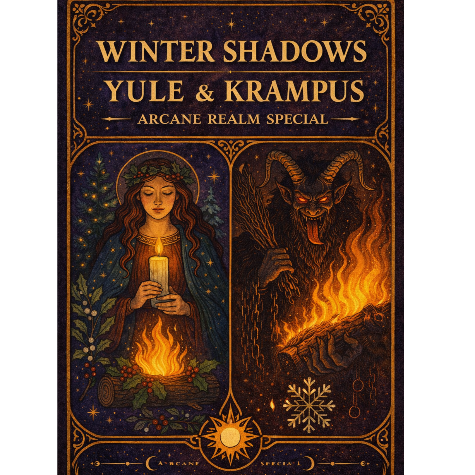Winter Shadows, Yule and Krampus episode artwork