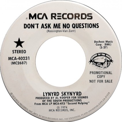 Lynrd Skynrd-Don't Ask Me No Questions Song Review