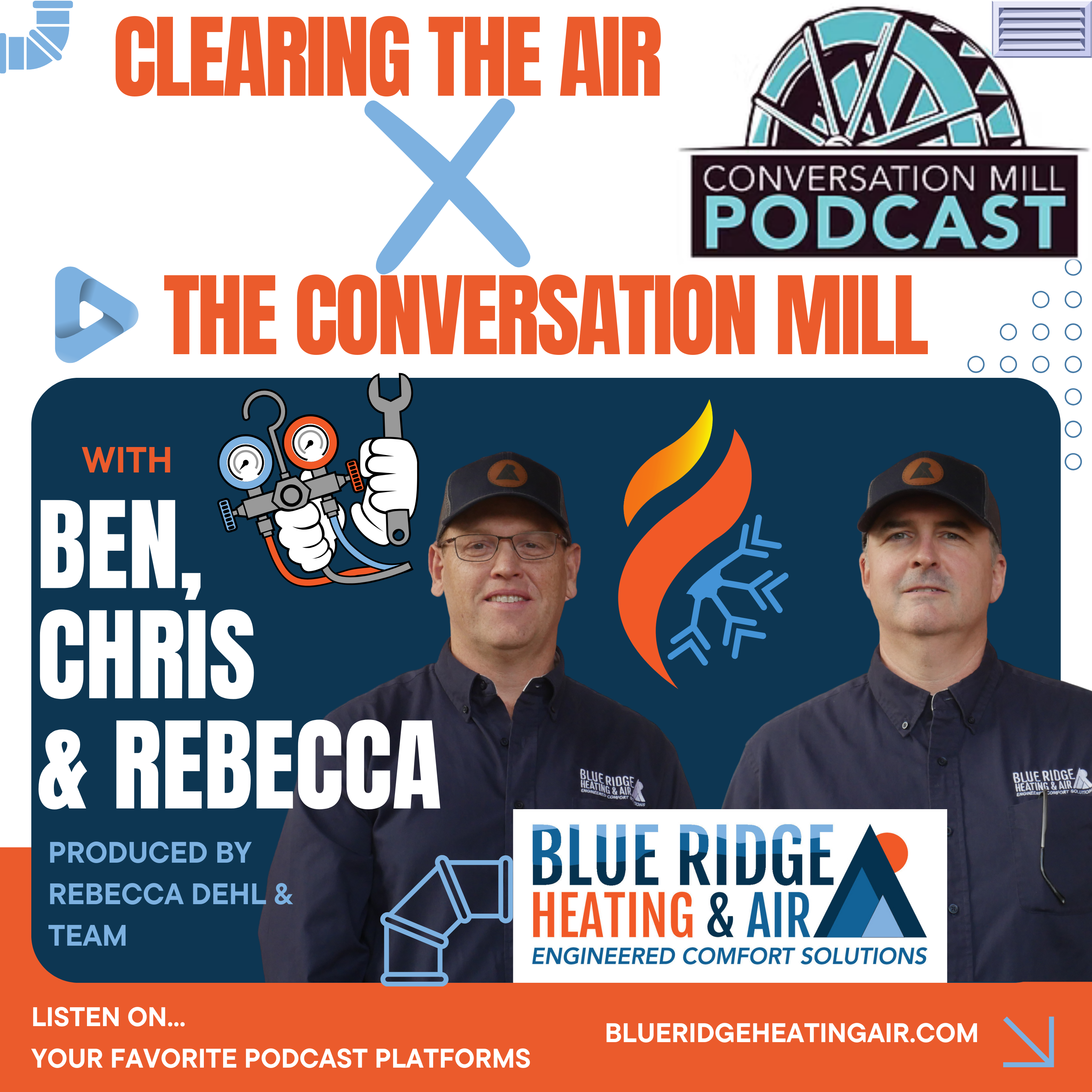 Podcast 4: From GE to HVAC: Blue Ridge Heating & Air’s Engineered Solutions | A Conversation with Rebecca Dehl on The Conversation Mill