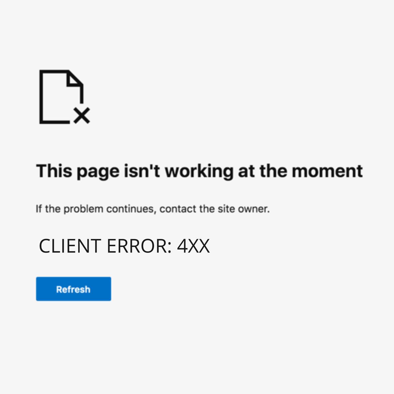 Client Error: 4XX