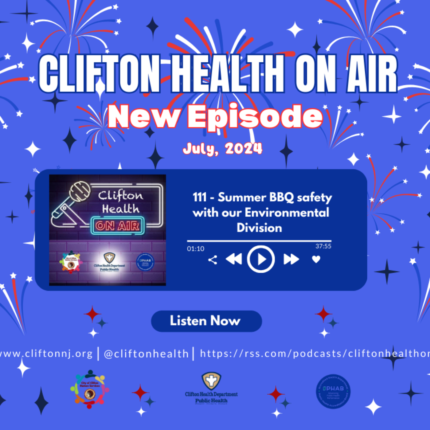 Episode 111- Summer BBQ safety with our Environmental Division episode artwork