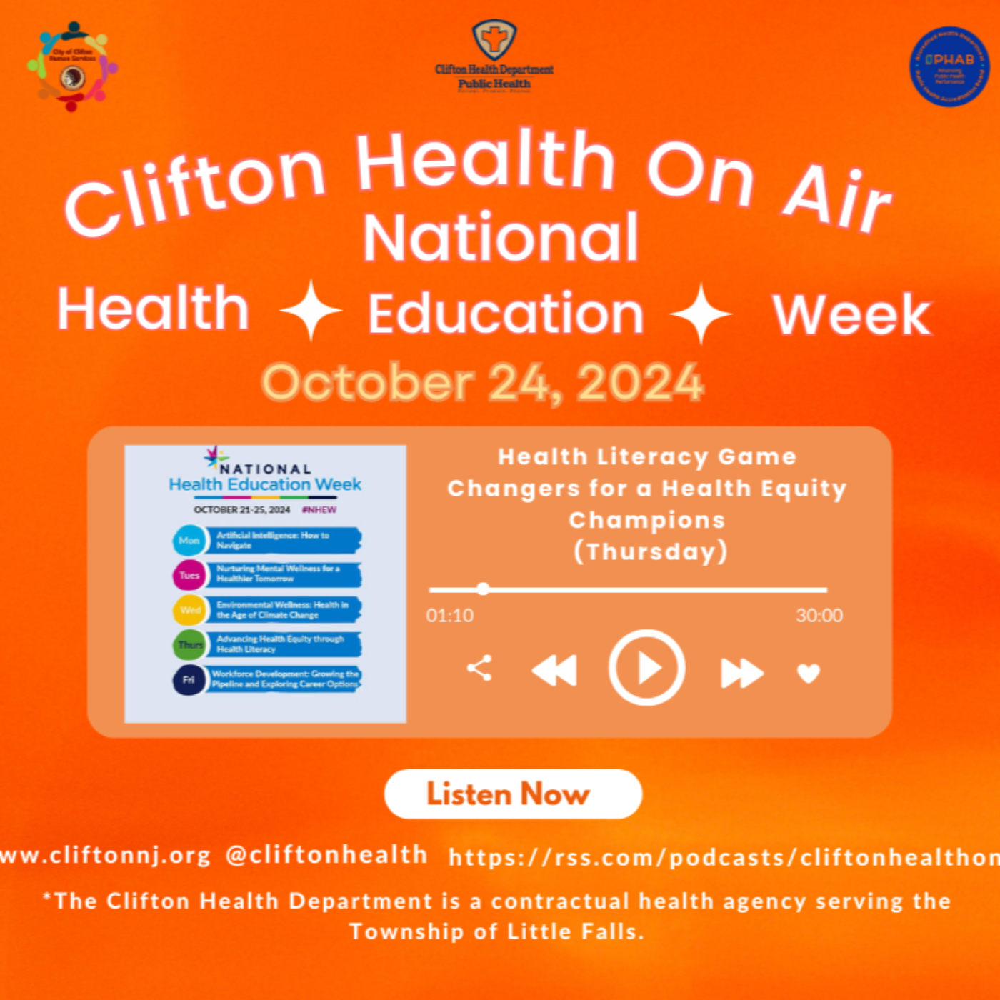 NHEW Episode 4 - Health Literacy Game-Changers for Health Equity Champs (Thursday) episode artwork