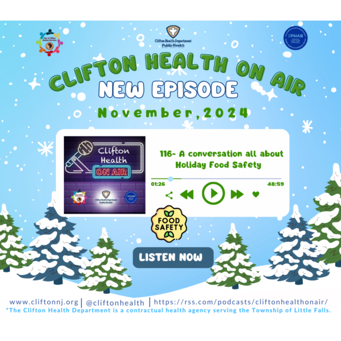 Episode 116- Holiday Season Food Safety  episode artwork