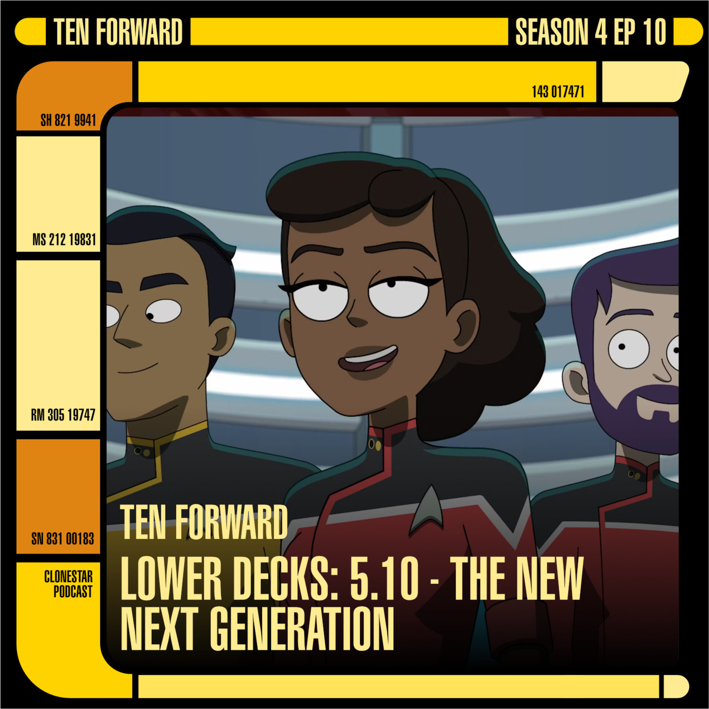 Ten Forward Recap & Review - Lower Decks: 5.10" The New Next Generation" episode artwork