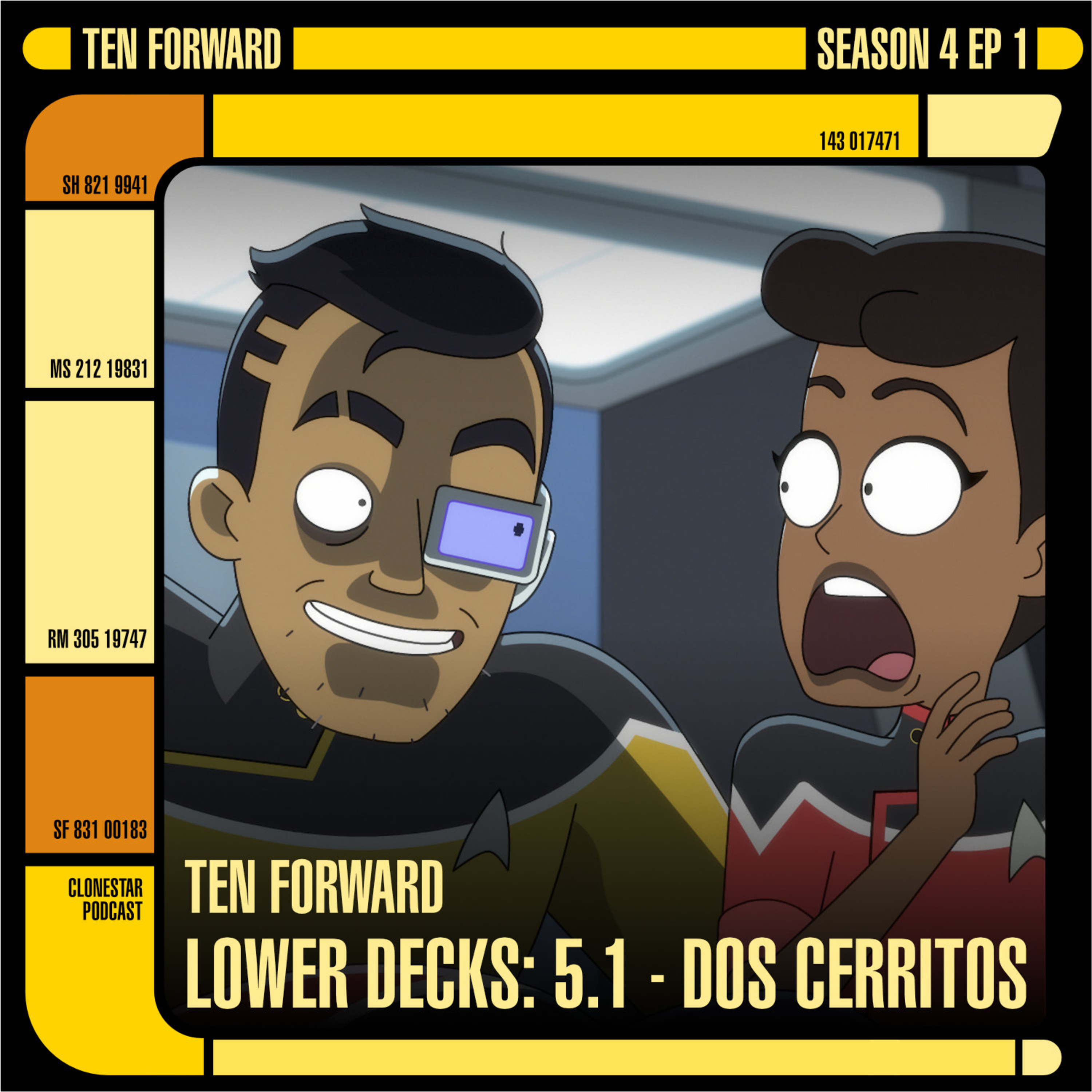 Ten Forward Recap & Review - S4 EP1 - Lower Decks: 5.1 "Dos Cerritos " episode artwork