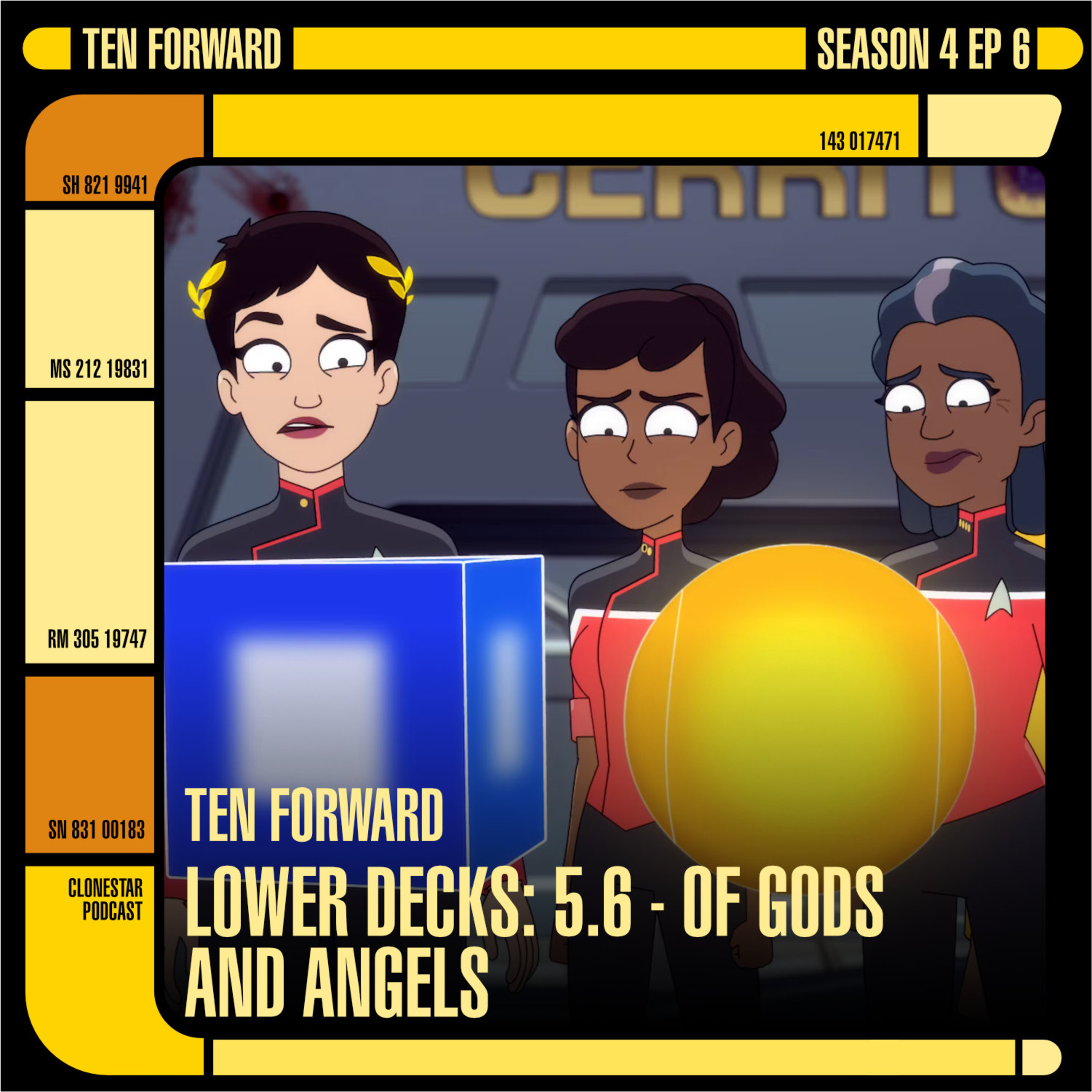 Ten Forward Recap & Review - Lower Decks: 5.6 " Of Gods and Angels" episode artwork