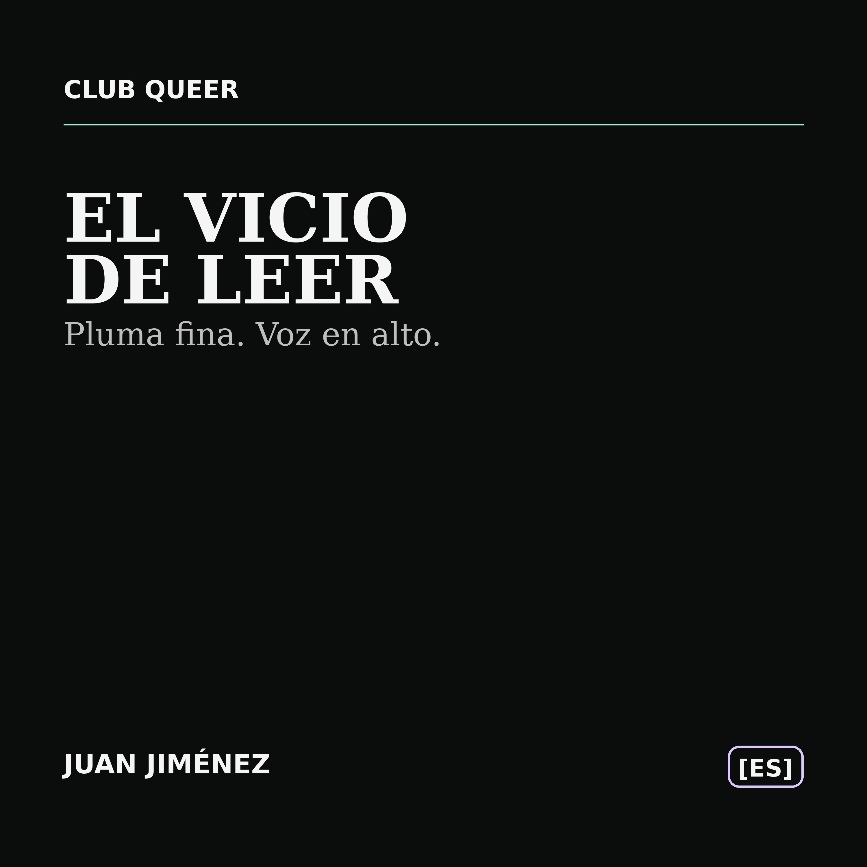 CLUB QUEER: EL VICIO DE LEER podcast artwork