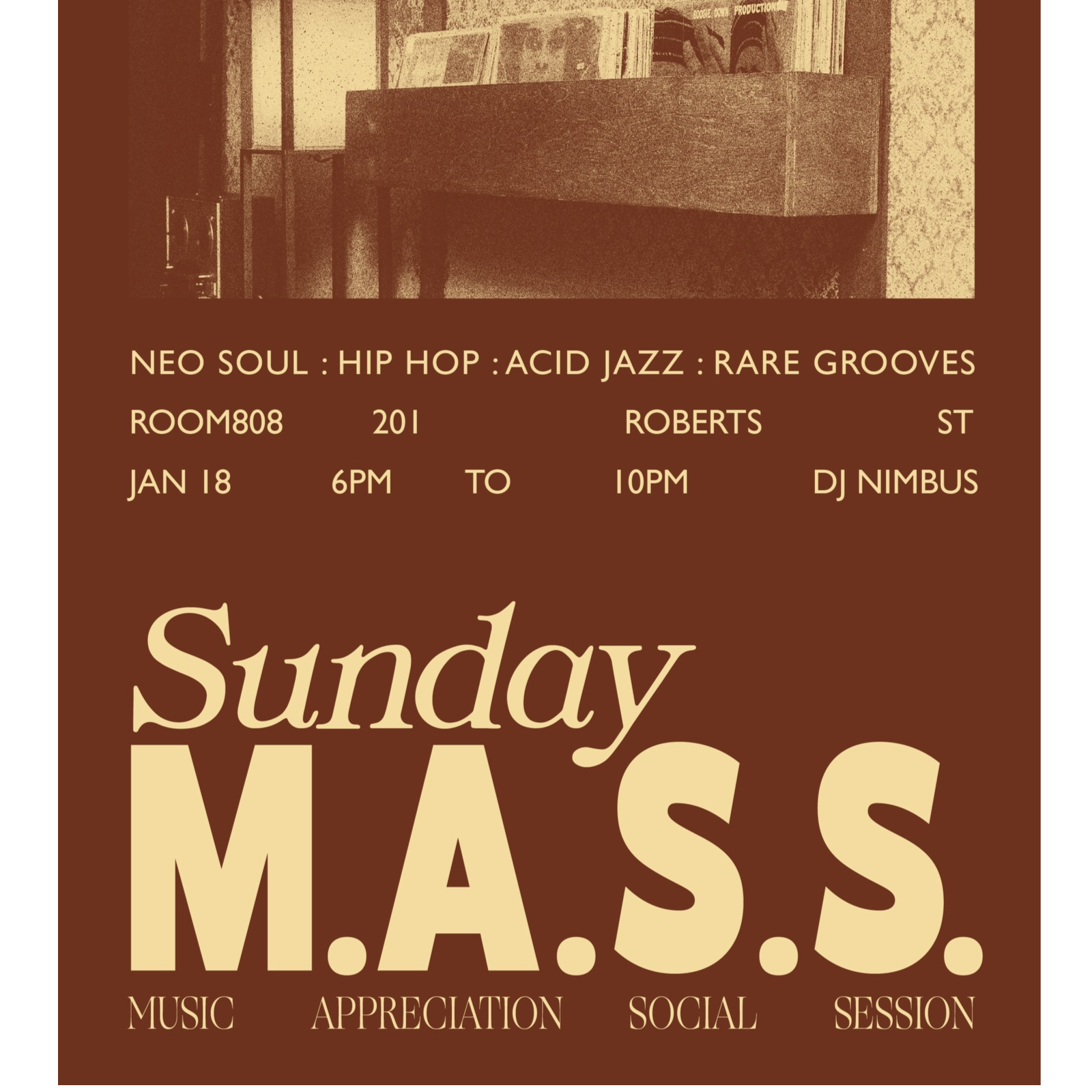 dj NIMBUS at Room 808 - Sunday M.A.S.S. 1-18-2026 episode artwork