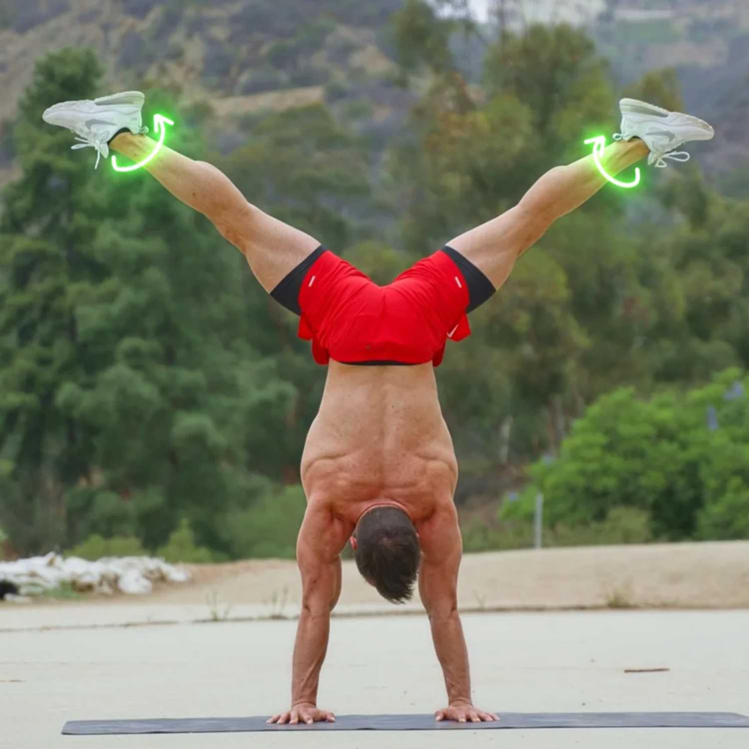 How to Straddle Handstand