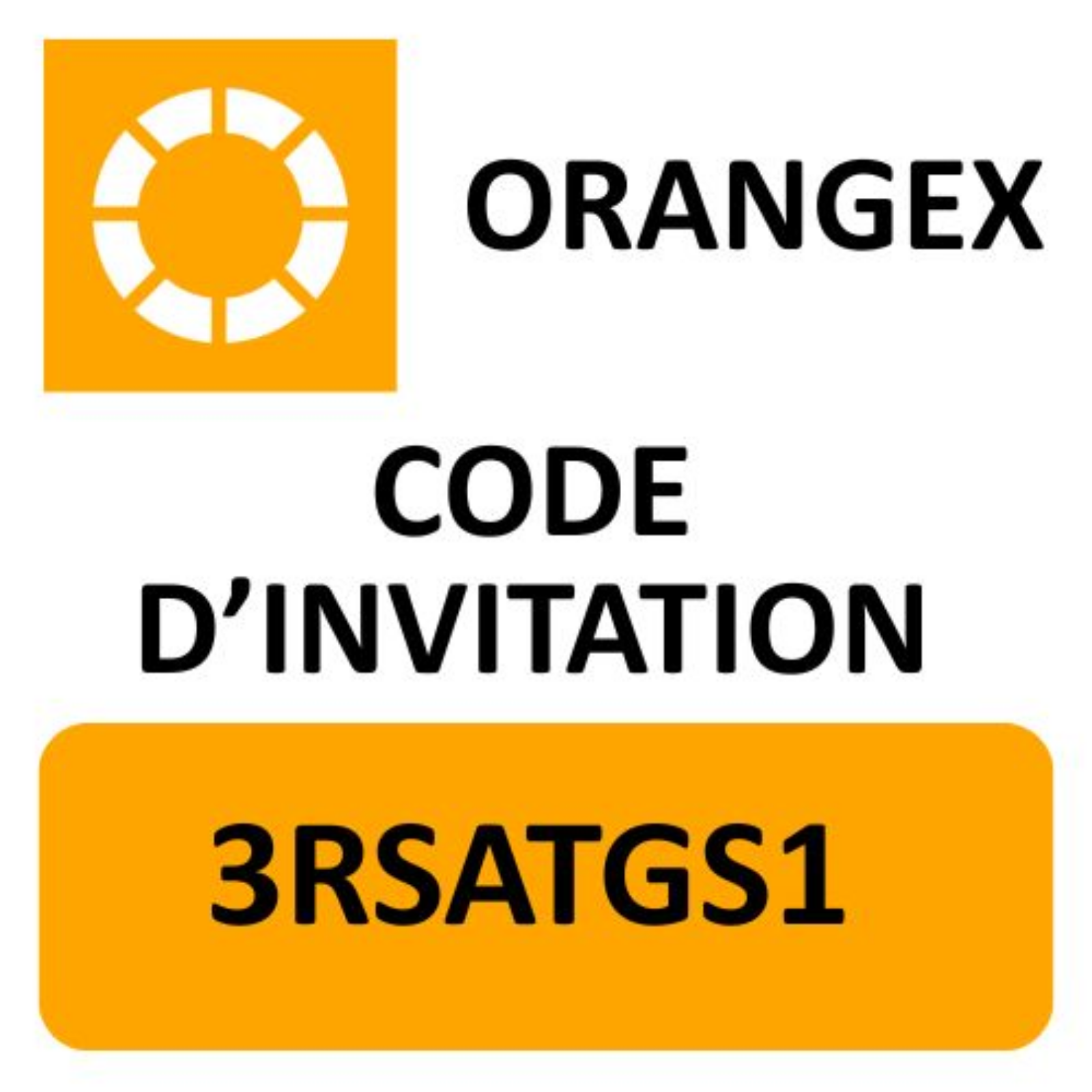 Code d’invitation OrangeX « 3rsatgs1 » pour 3000 USDT + 15 % de réduction sur les frais