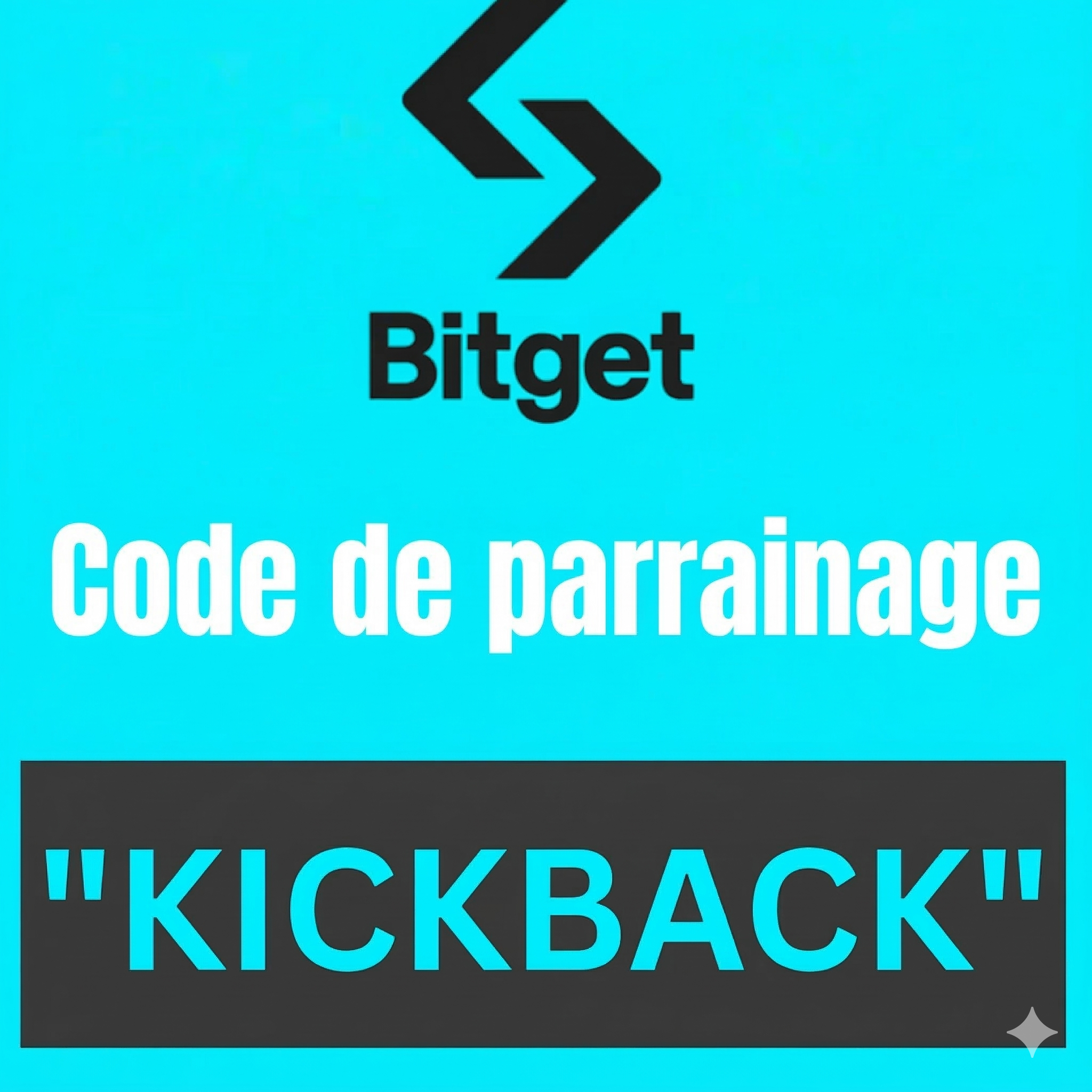 Code de parrainage Bitget "KICKBACK" obtenez 20 % de réduction sur les frais de trading