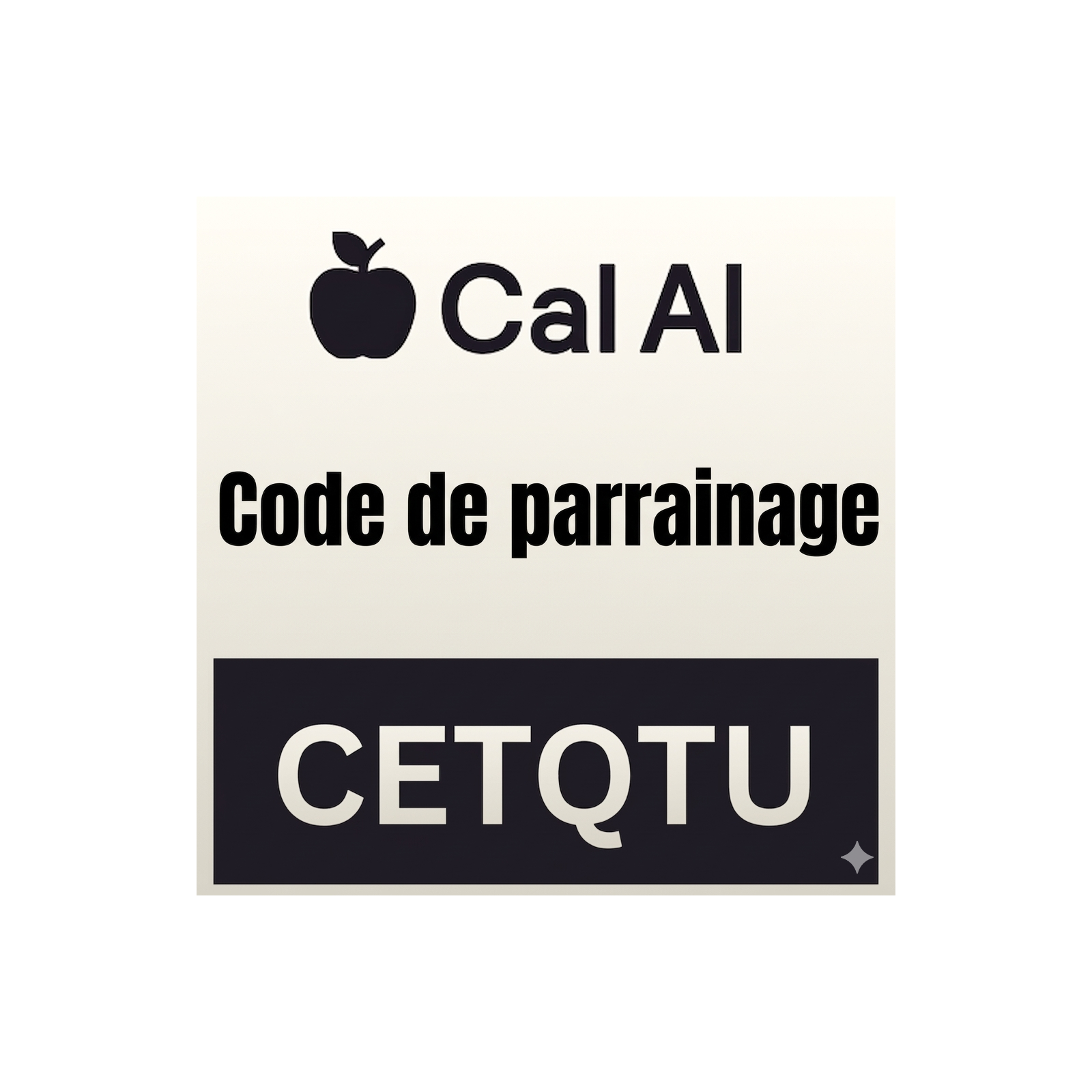 Code de parrainage Cal AI « CETQTU » : présentation et fonctionnement