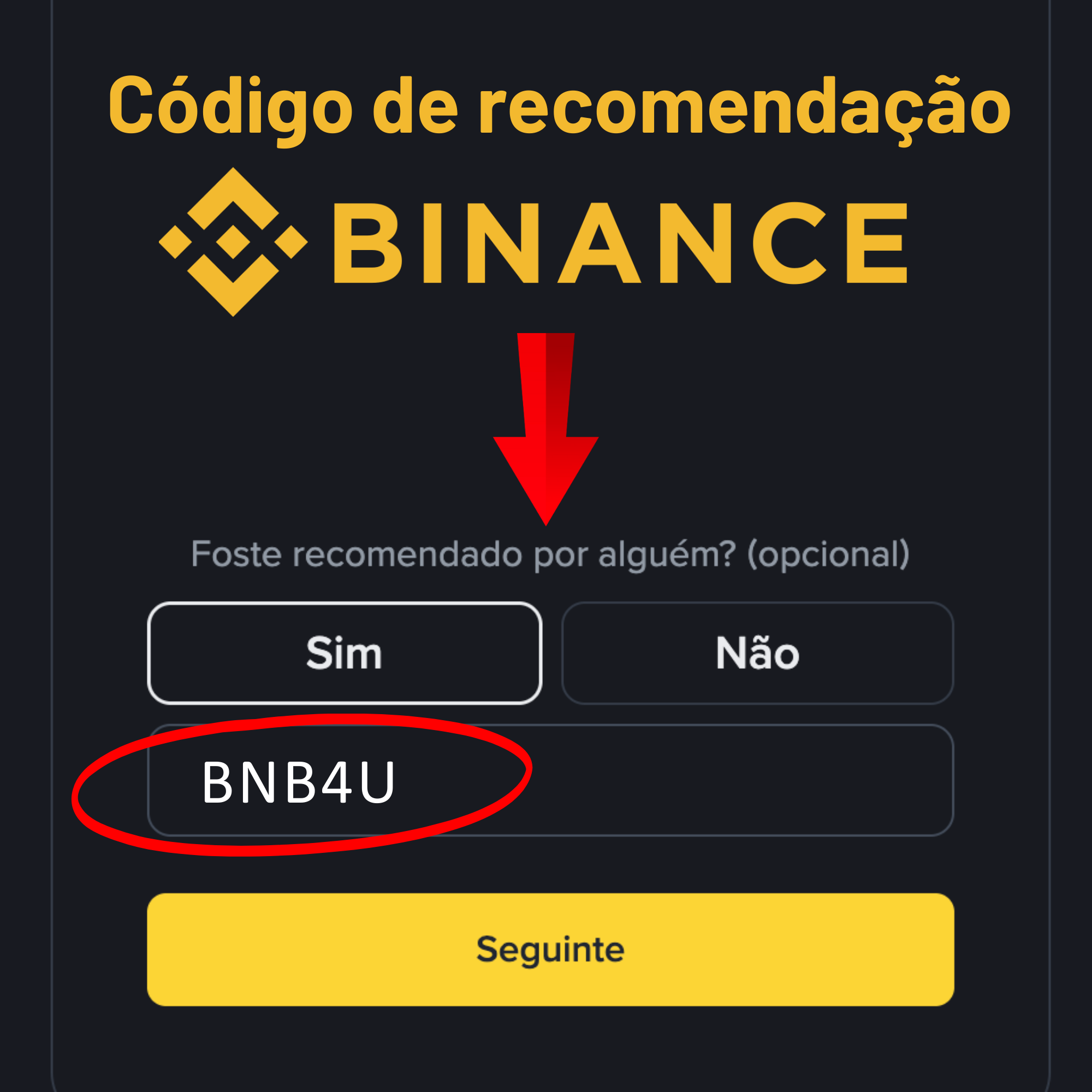 Código de recomendação Binance: “CR7GOAL” – (Comece com vantagem)